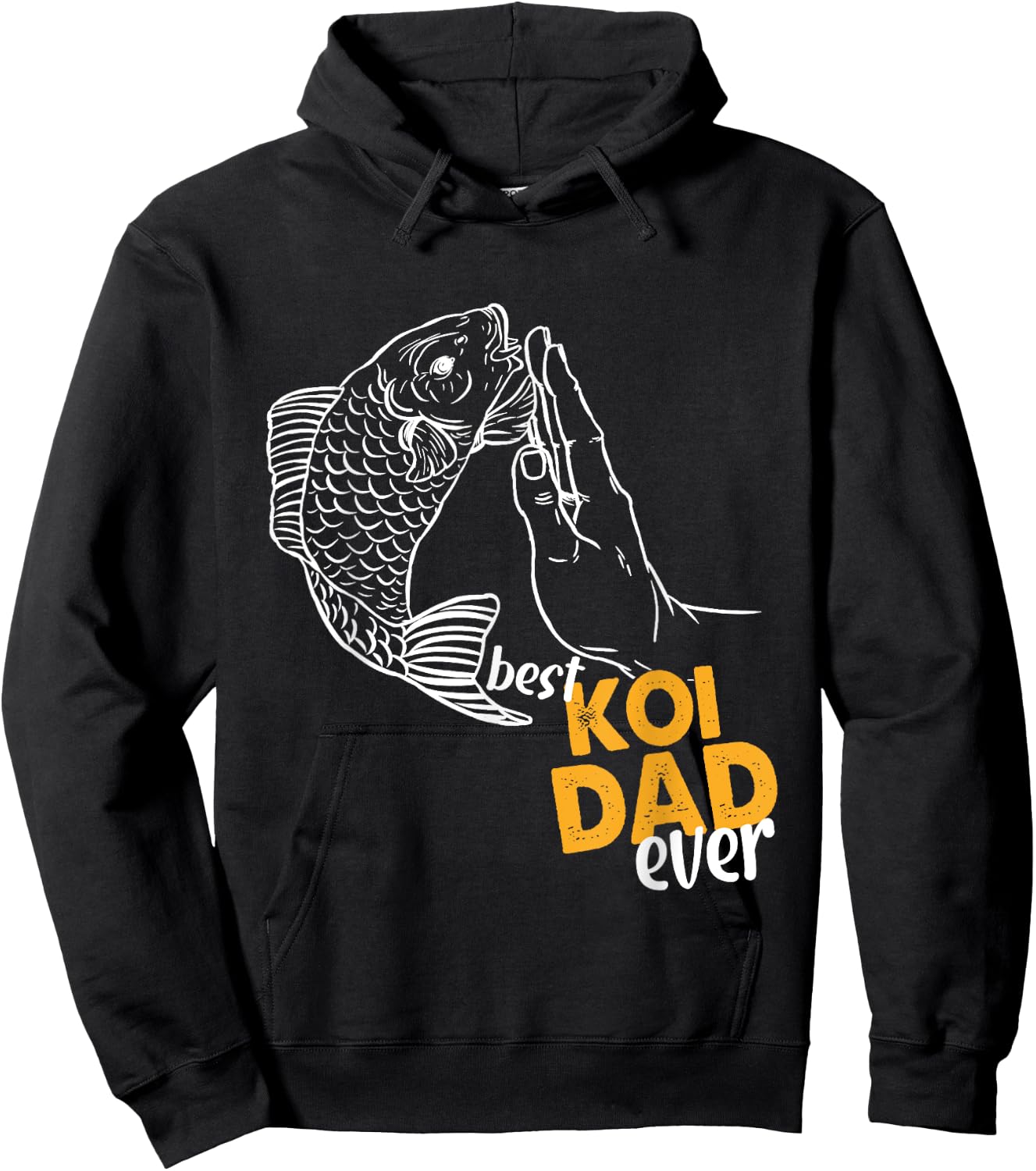 Best Koi Dad Ever Koi Dad Koi Dad Hoodie - Hoodie | Black