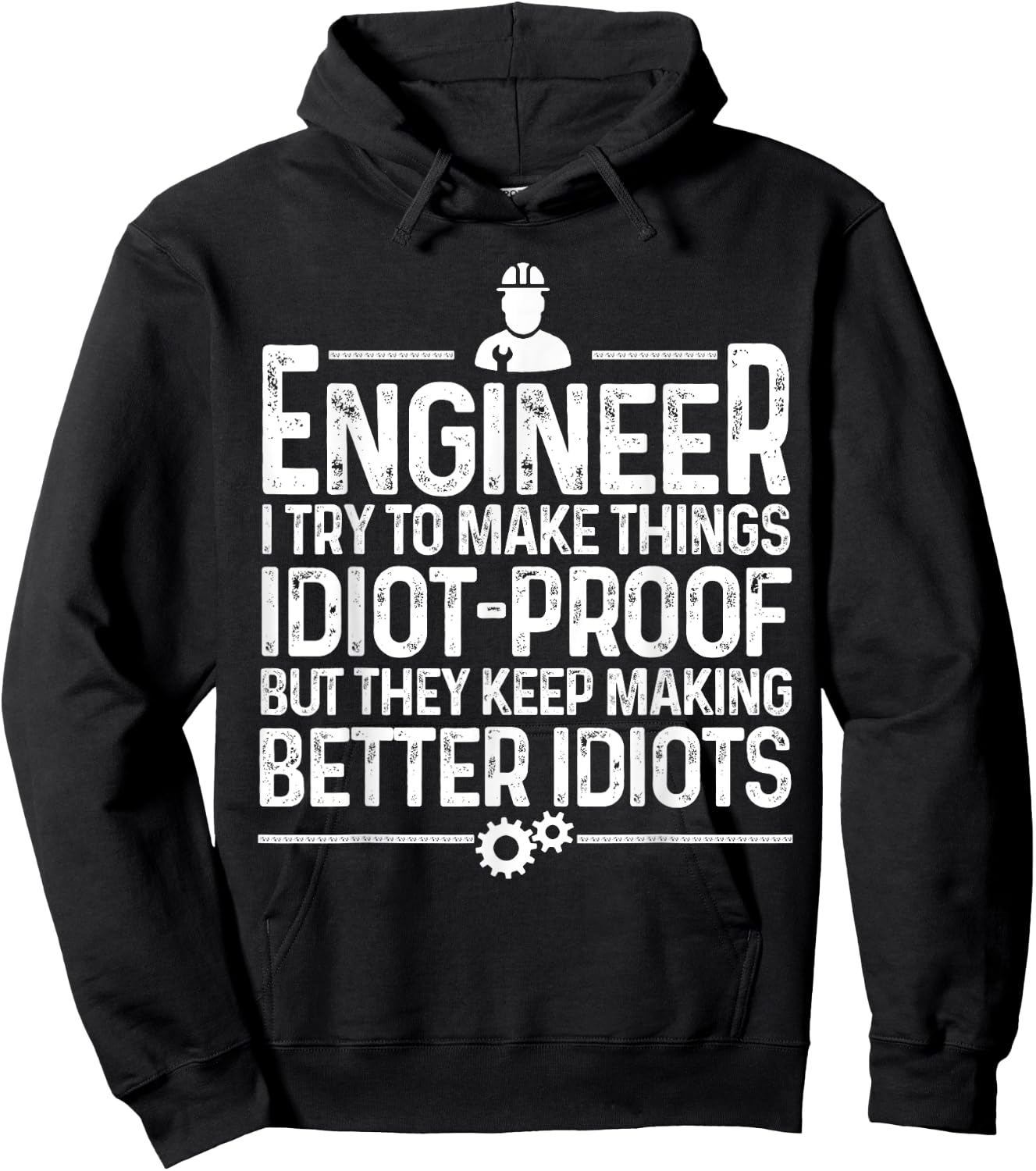 Funny Engineer Gift Women Cool Engineering Mechanic Small Hoodie - Hoodie | Black