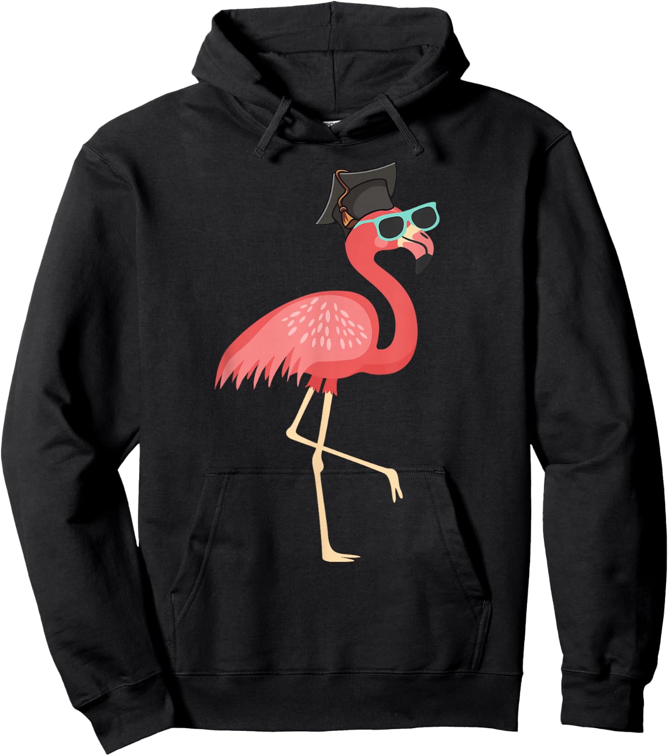 Cute Graduation 2023, Flamingo Grad 2023 Graduating Flamingo Hoodie - Hoodie | Black