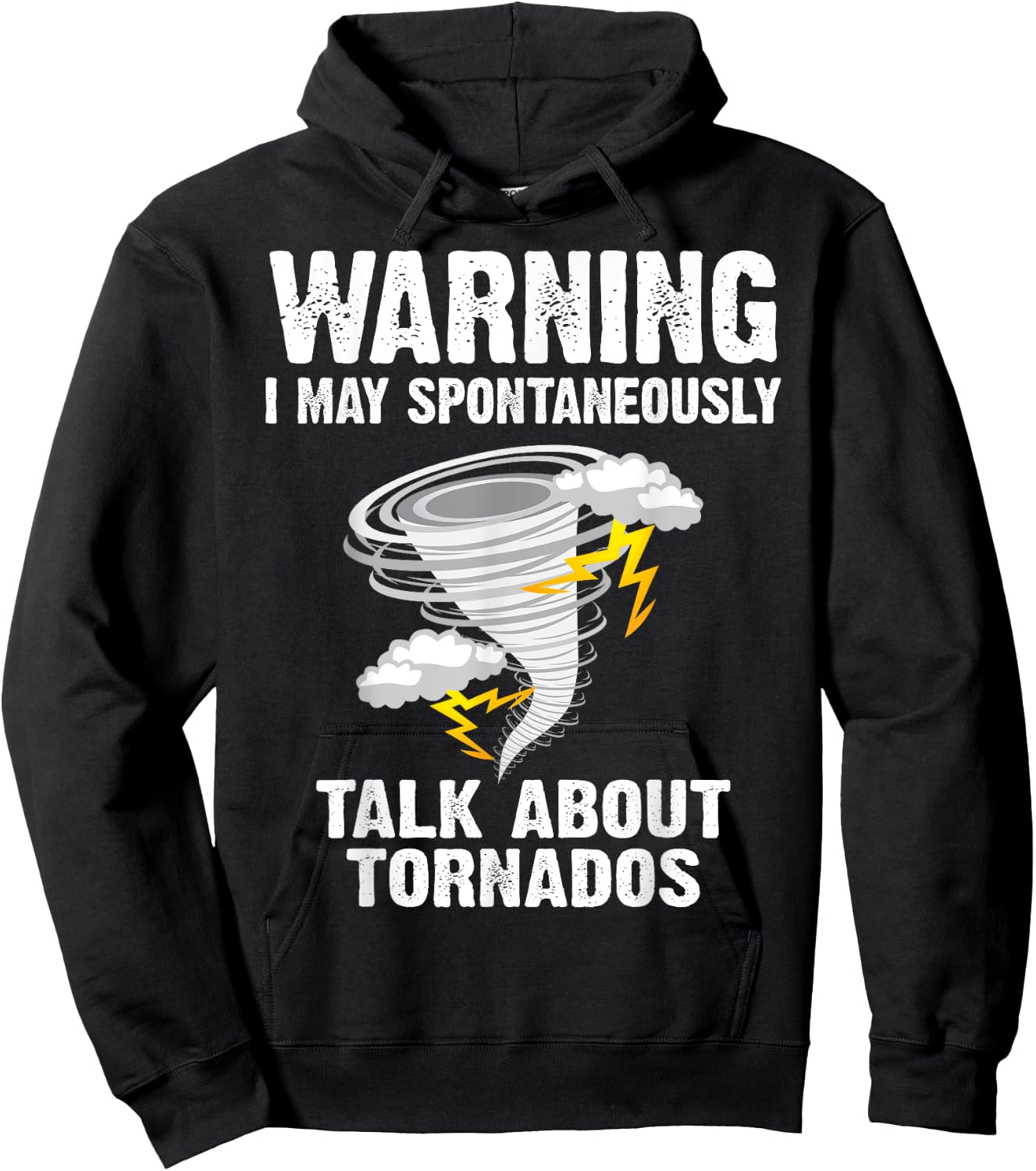 Funny Storm Tornado Chaser Gift Men Women Kids Cool Hunter Hoodie - Hoodie | Black