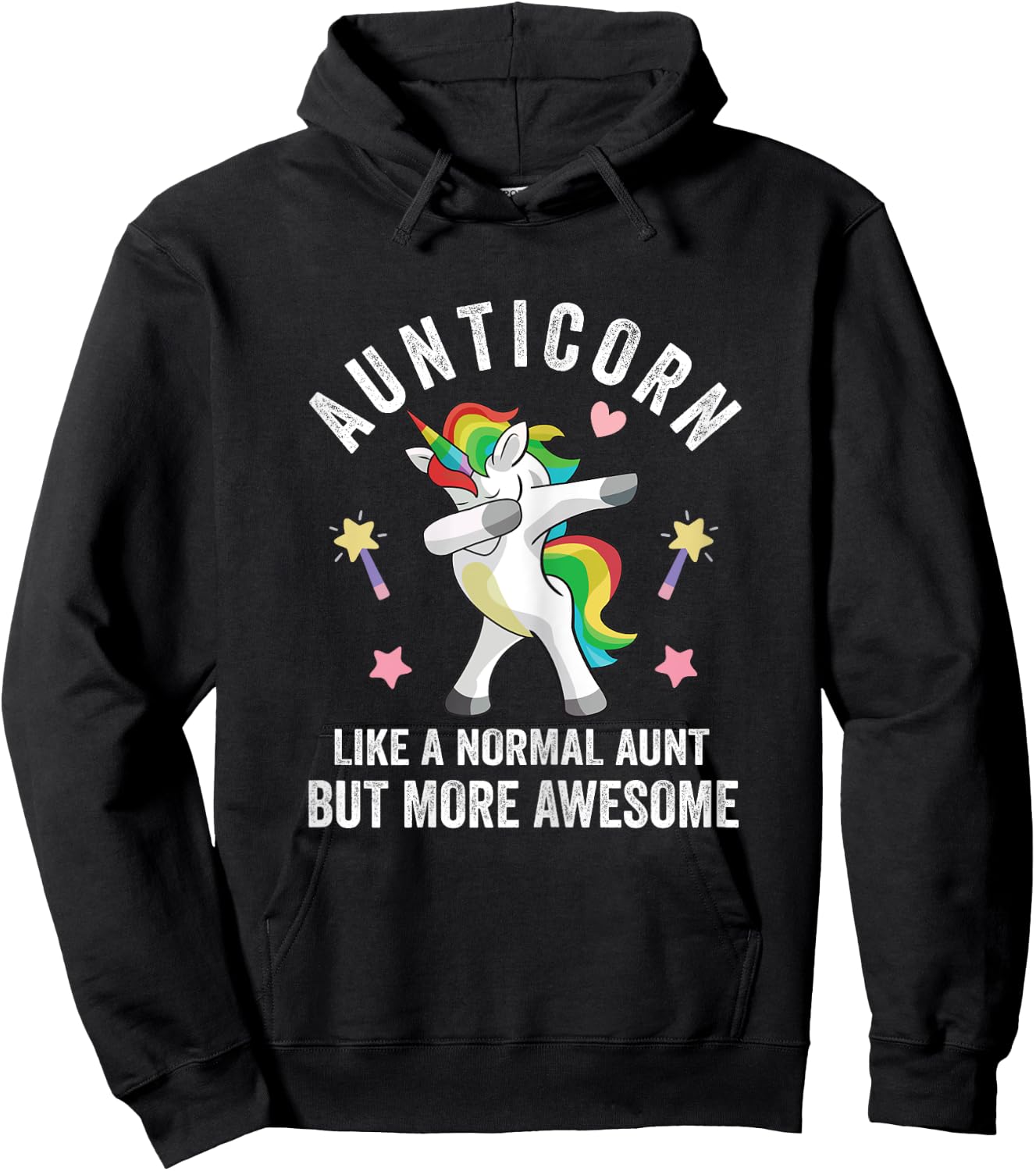 Dabbing Anticorn Like a Normal Aunt but More Awesome Women Hoodie - Hoodie | Black