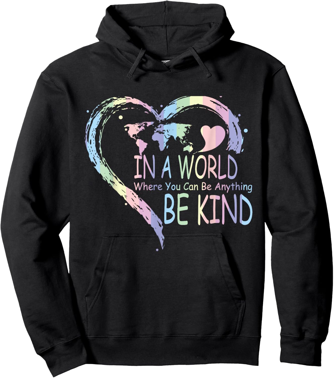 In a world where you can be anything be kind Hoodie - Hoodie | Black