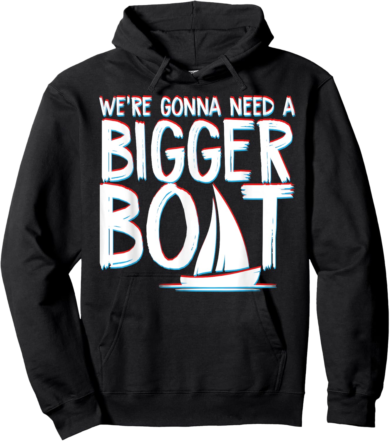 Funny Were Gonna Need A Bigger Boat Partying At The Sea Hoodie - Hoodie | Black