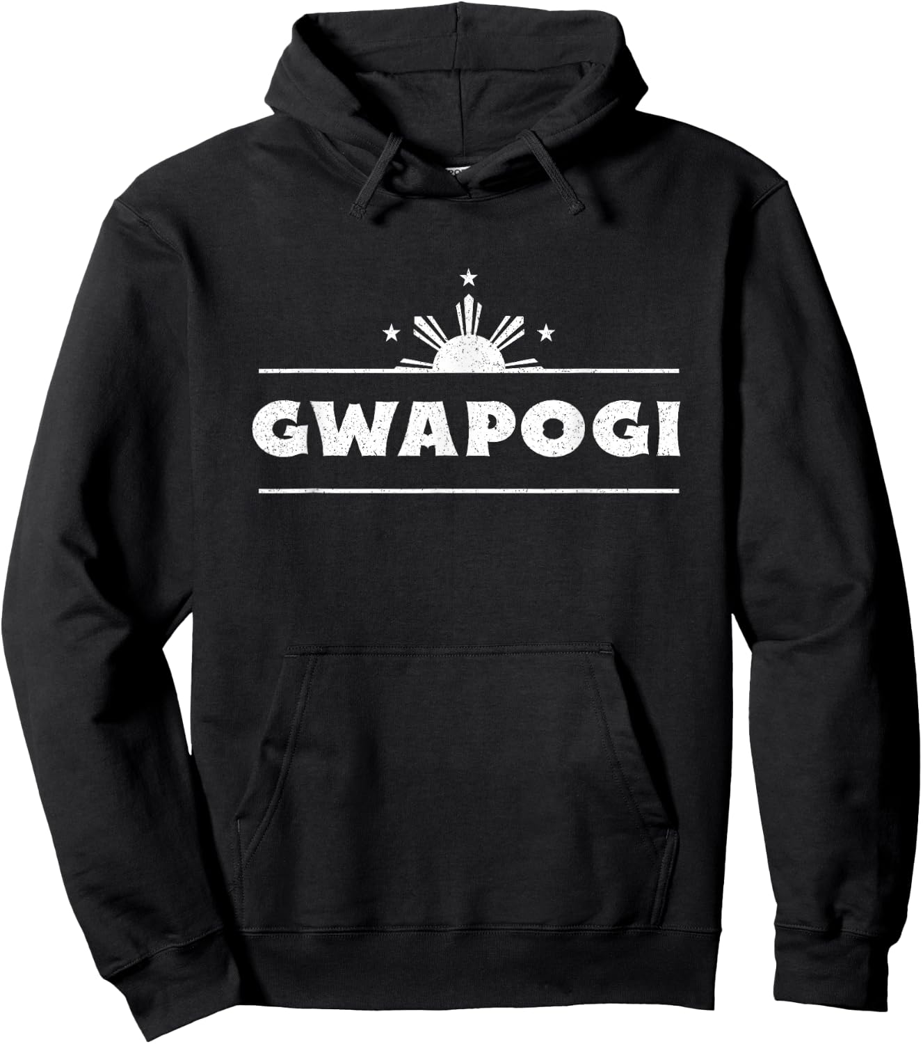 Pogi Gwapo Philippines Funny Filipino Humor Hoodie - Hoodie | Black