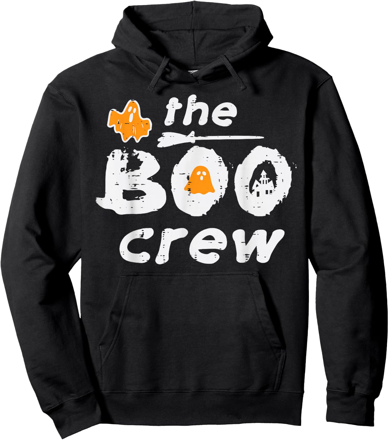 Halloween The Boo Crew Matching Costume Squad Men Women Kids Hoodie - Hoodie | Black