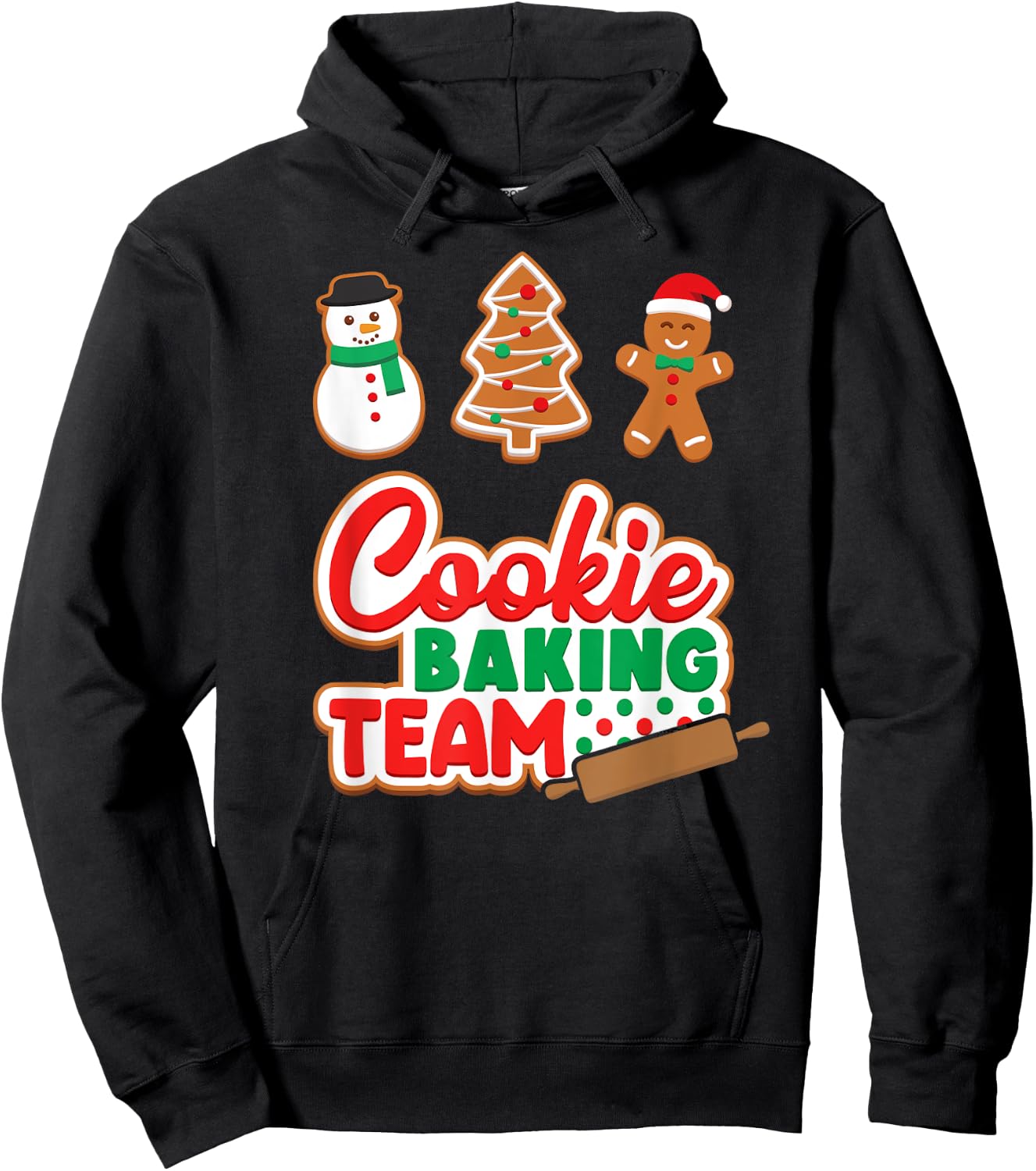 Cookie Baking Team Shirt Crew Xmas Family Matching Group Hoodie - Hoodie | Black