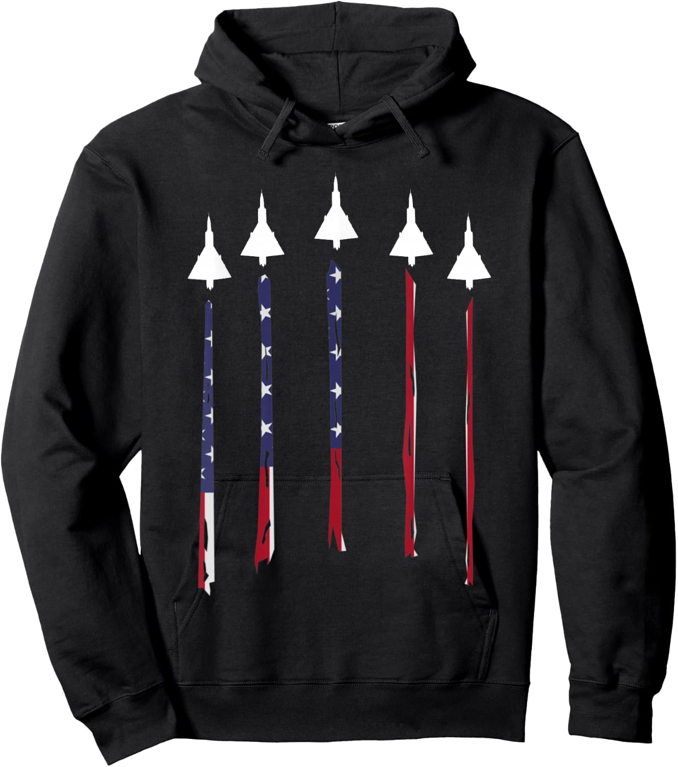 F-106 Delta Dart Black Cotton - Men's Classic Fit - Small - - Short Sleeve Hoodie - Hoodie | Black