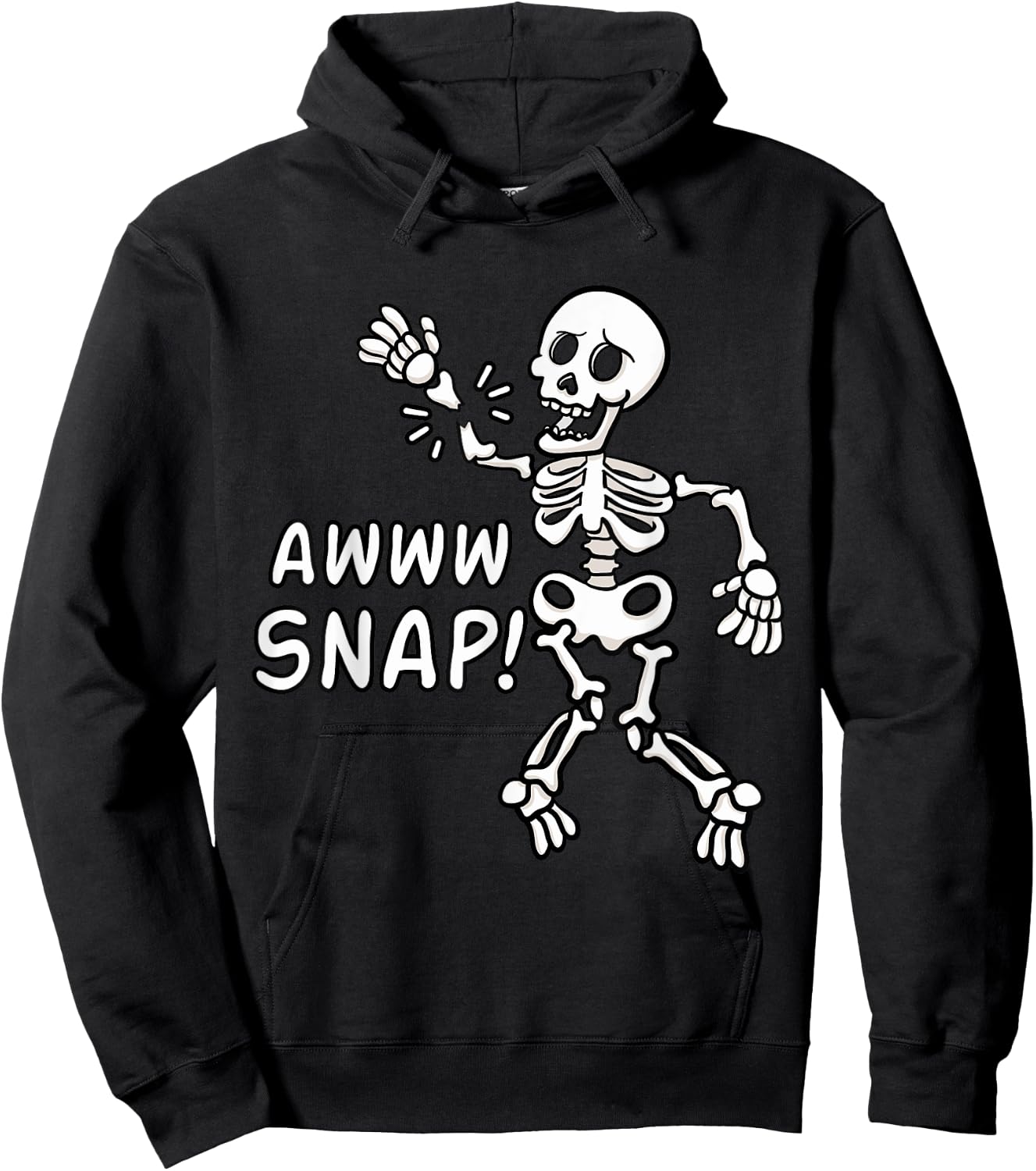 Aw Snap Broken Arm Skeleton Injury Wrist Surgery Recovery Hoodie - Hoodie | Black