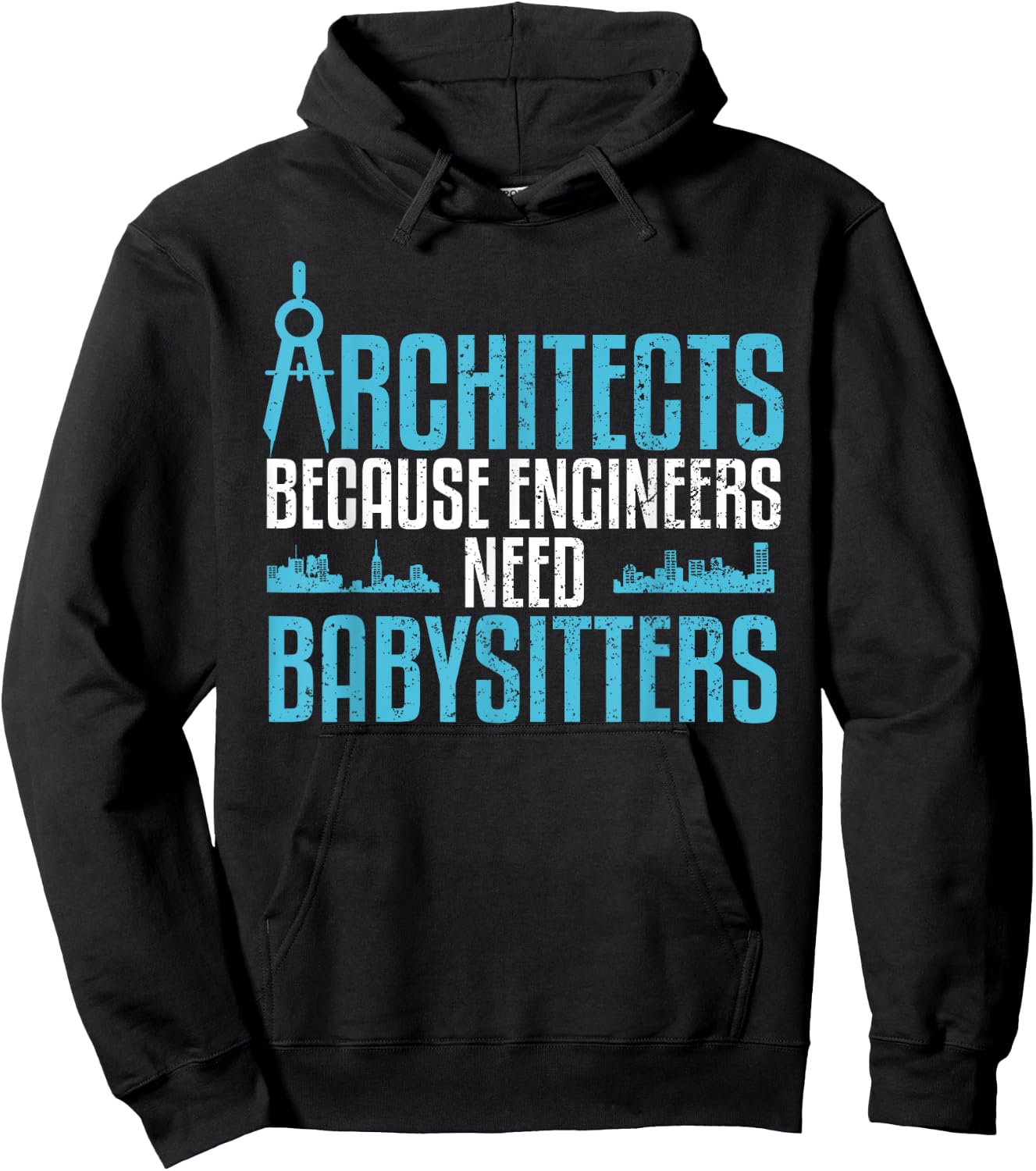 Cool Landscapers Builders Profession Humor Designs Funny Architecture Gift Architect Occupation -Adults Hoodie - Hoodie | Black