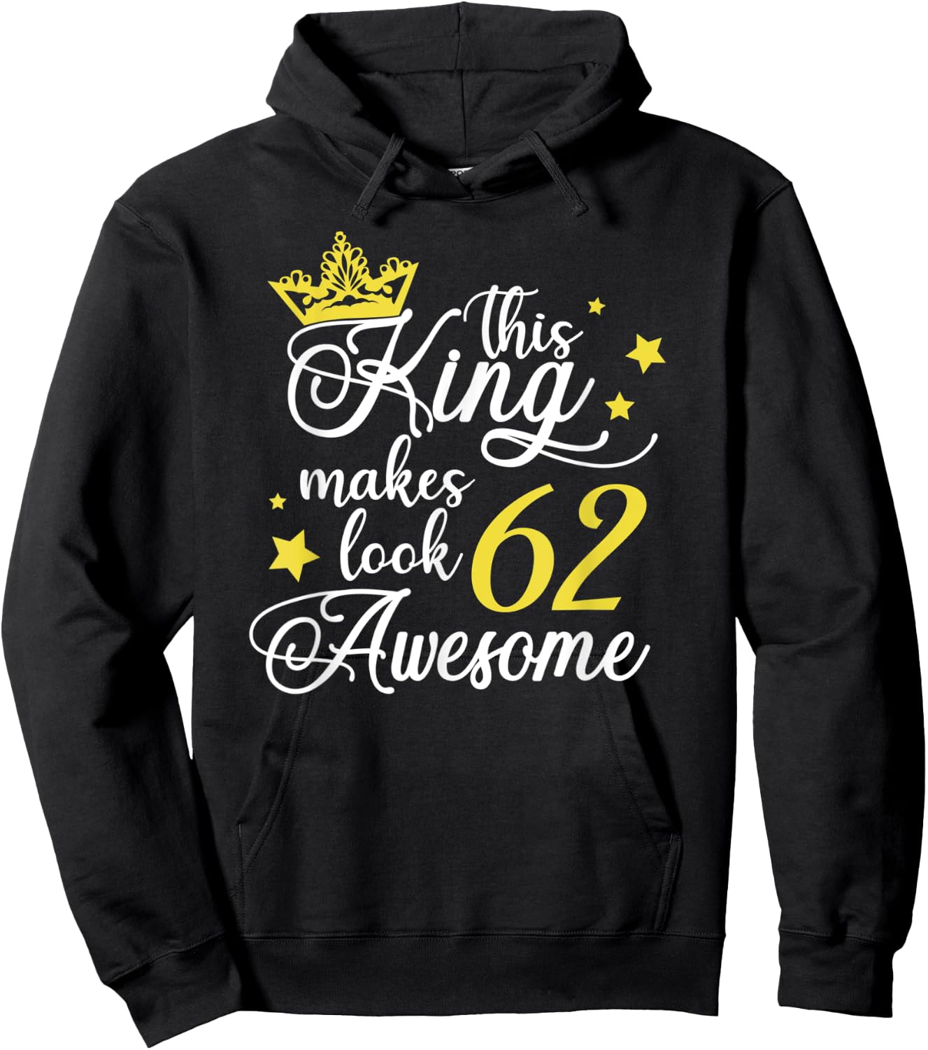 62nd Birthday Gifts 62 Birthday Party Ideas Funny Hoodie - Hoodie | Black