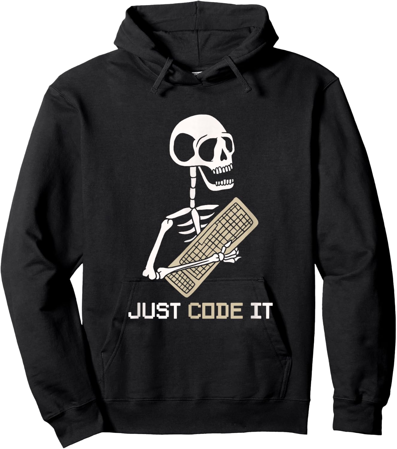 Skeleton Programmer software developer Coder Code It Hoodie - Hoodie | Black