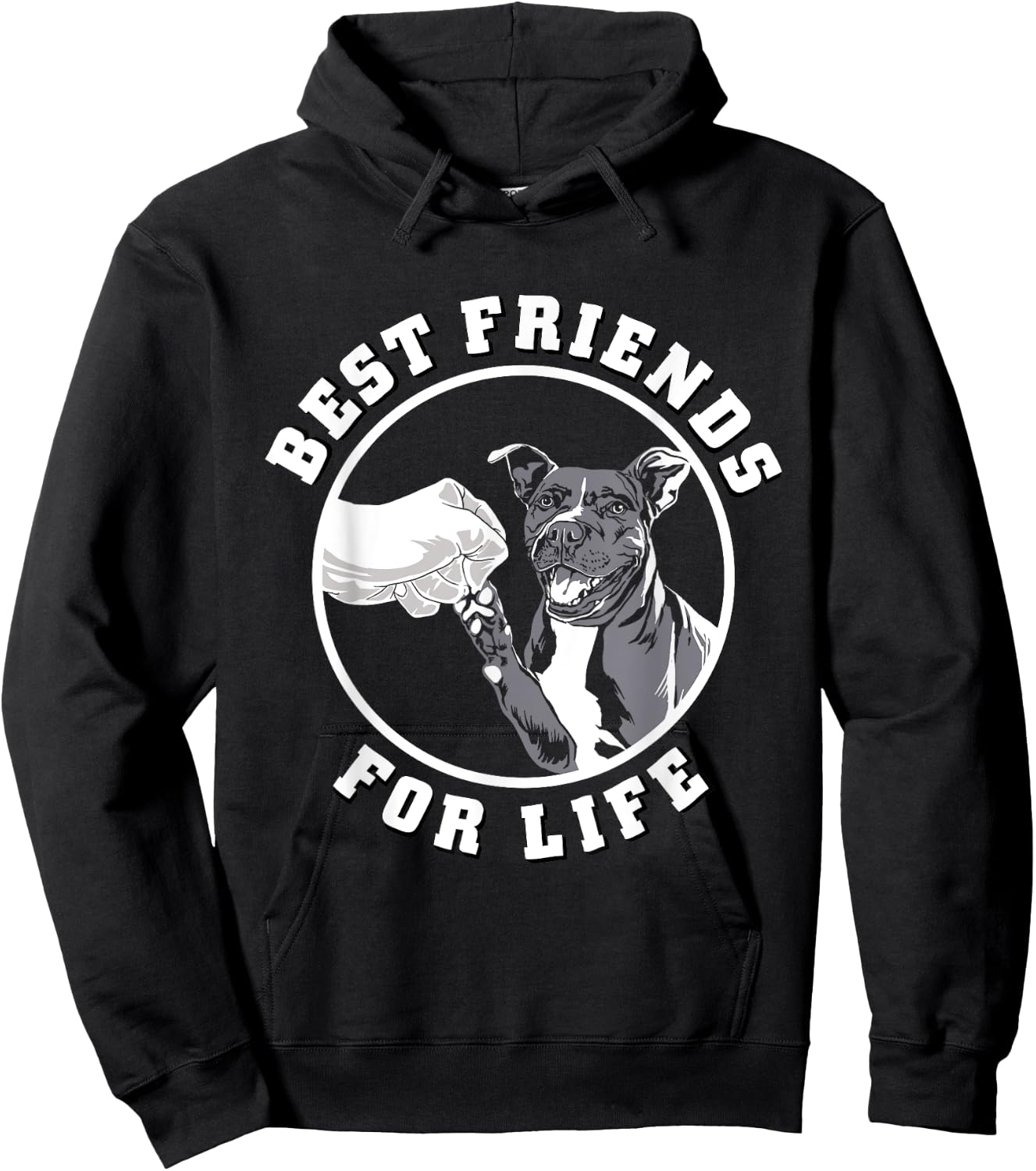Pitbull Shirt Best Friends For Life Pet Dog Pit Bull Lover Hoodie - Hoodie | Black
