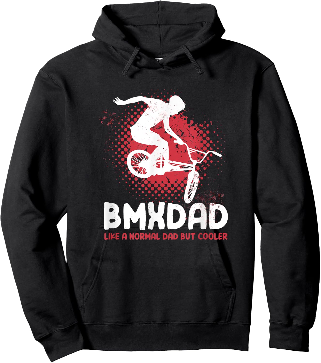 Like A Normal Dad But Cooler Bmx Cycling Biker Men Hoodie - Hoodie | Black