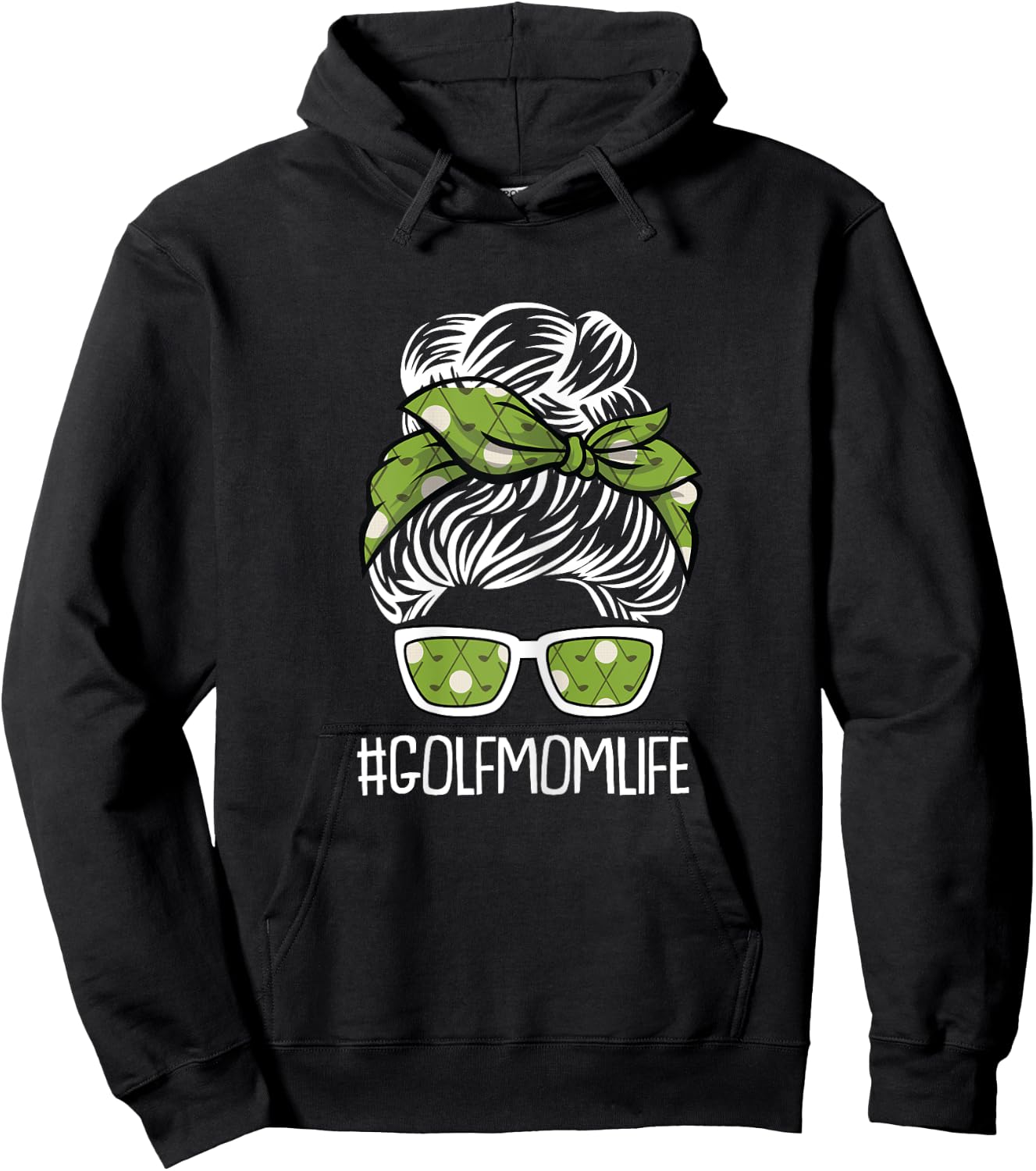 Golf Mom Life Mothers-Day Golf-er Sport Lover Mama Mommy Hoodie - Hoodie | Black