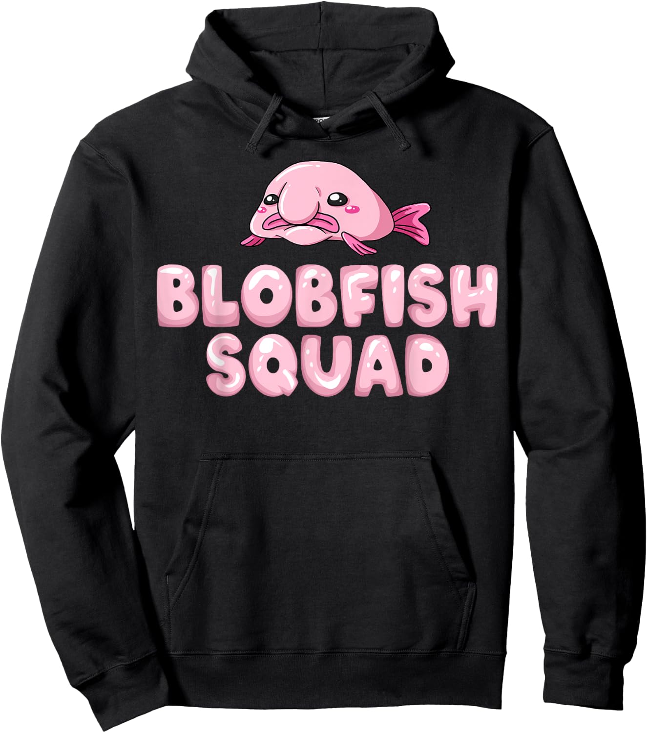 Blobfish Bob Fish Funny Cute Blob Blobby Hoodie - Hoodie | Black
