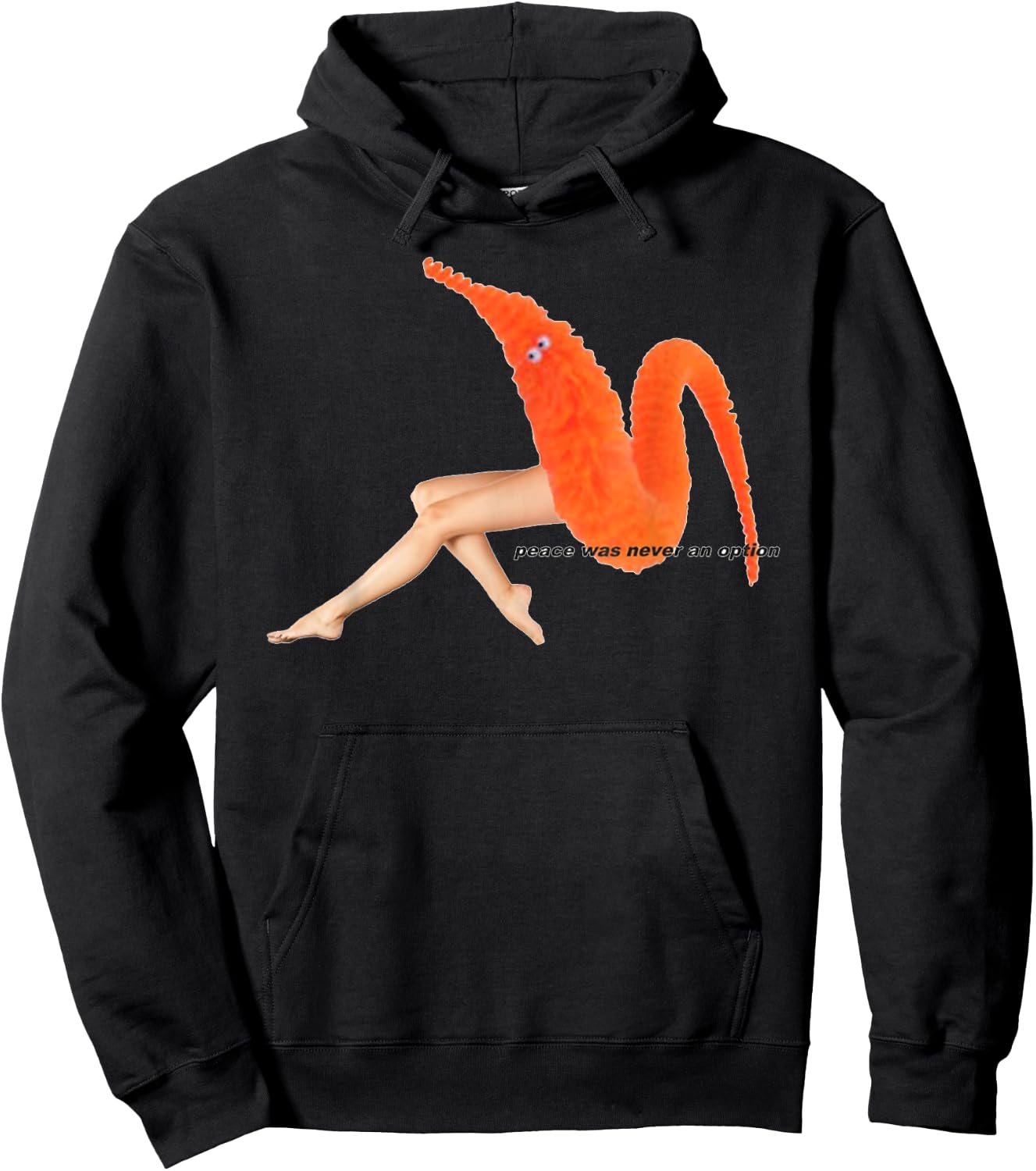 Worm on a String - Meme Game, Peace was Never an Option Hoodie - Hoodie | Black