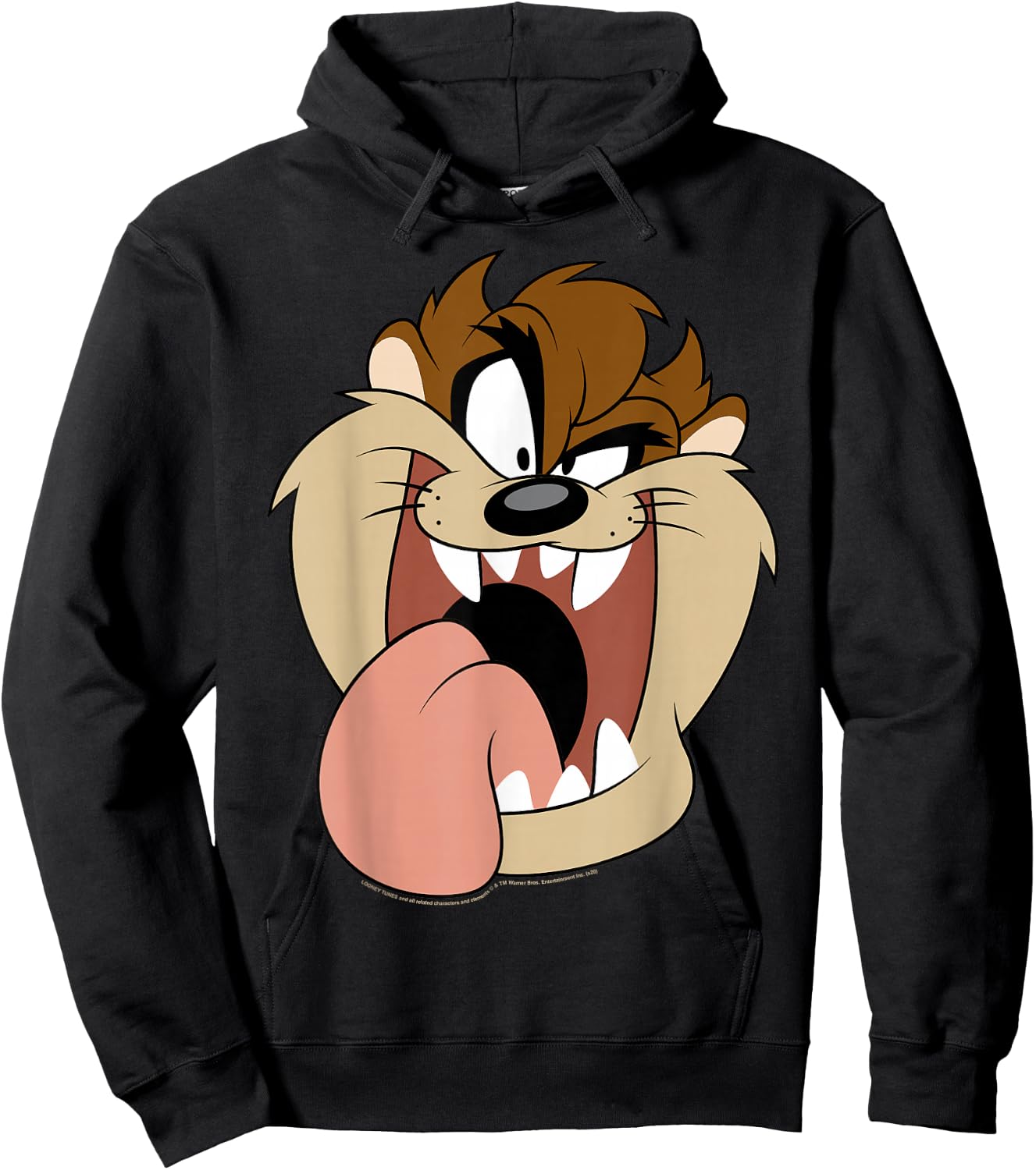 Looney Tunes Taz Big Face Hoodie - Hoodie | Black