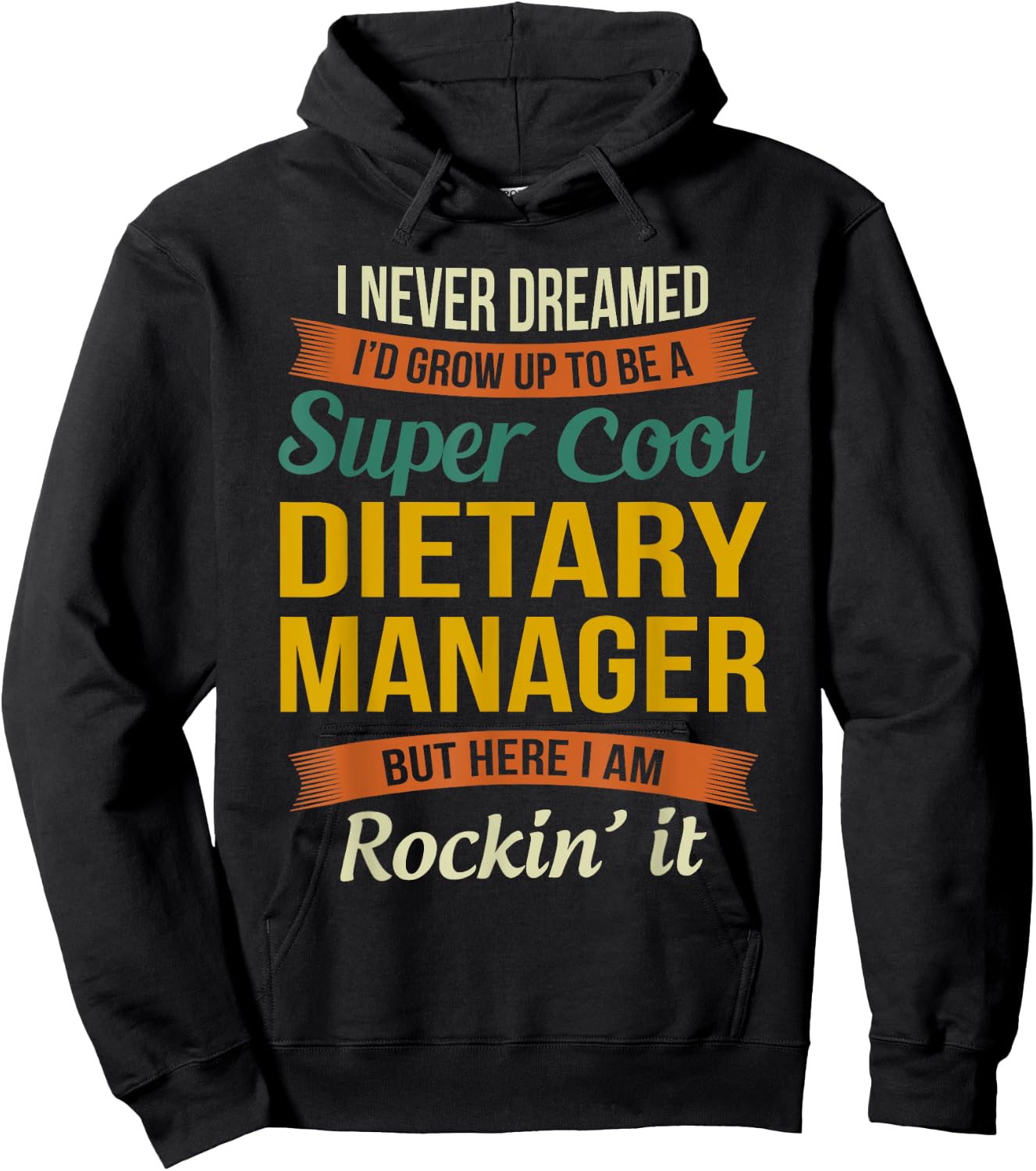 Dietary Manager Gifts - Funny Appreciation Hoodie - Hoodie | Black