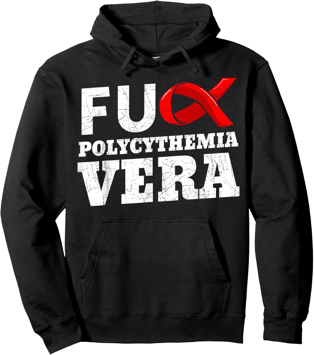 Polycythemia Vera Awareness PV Erythremia Vaquez Disease PCV Hoodie - Hoodie | Black