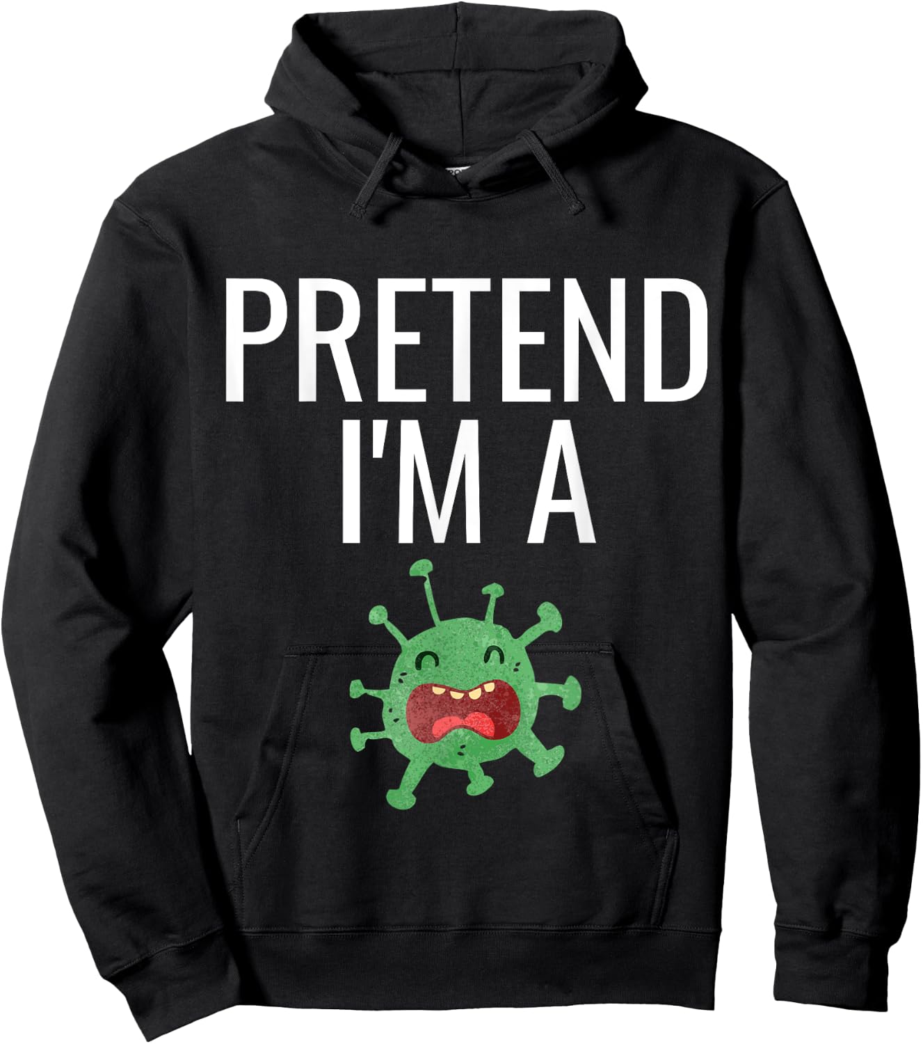 Pretend I'm A Germ Costume Funny Halloween Party Kids Hoodie - Hoodie | Black