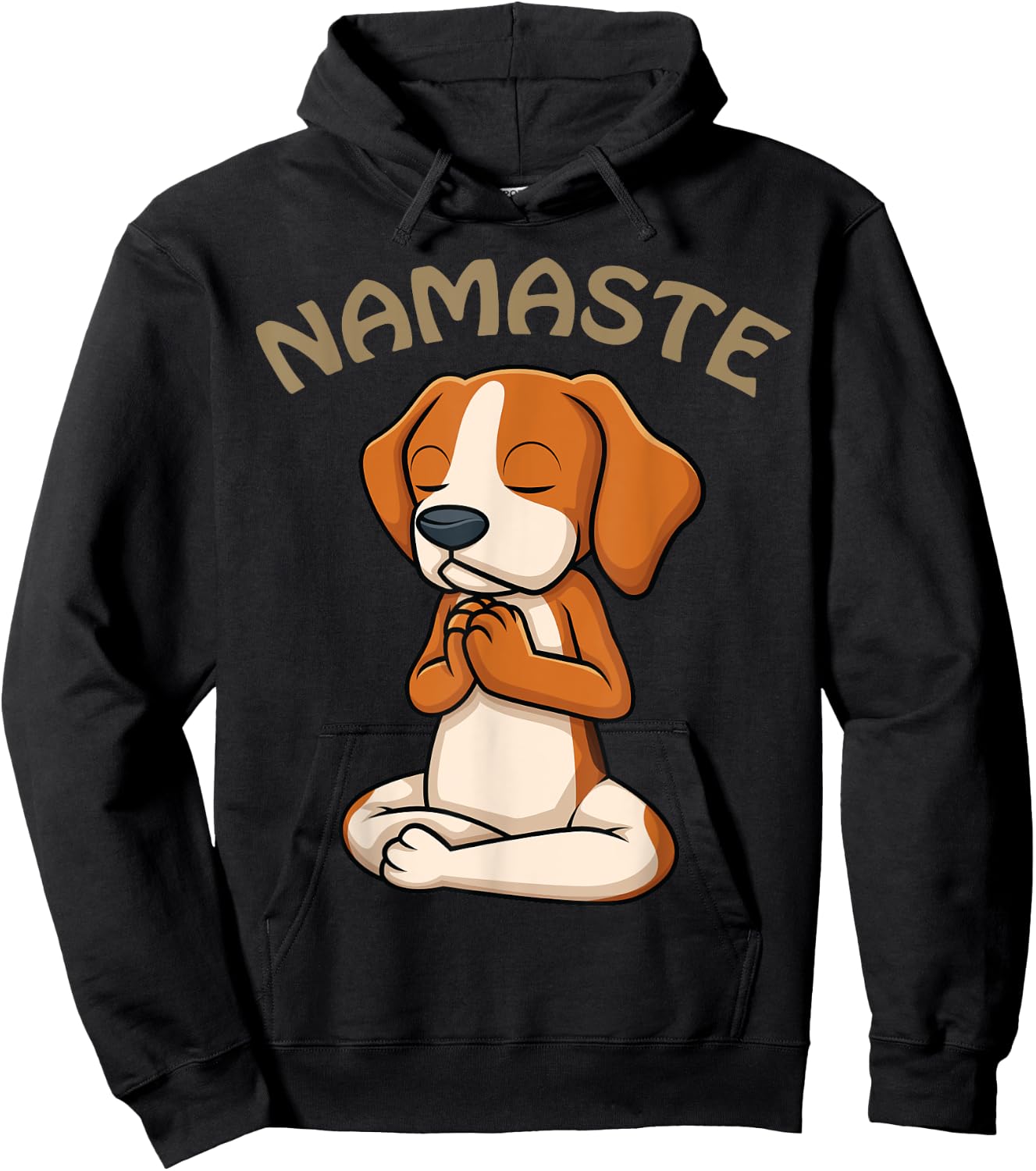 Dog Yoga Shirt Funny Puppy Lovers Yoga Gift Namaste Dogs Hoodie - Hoodie | Black