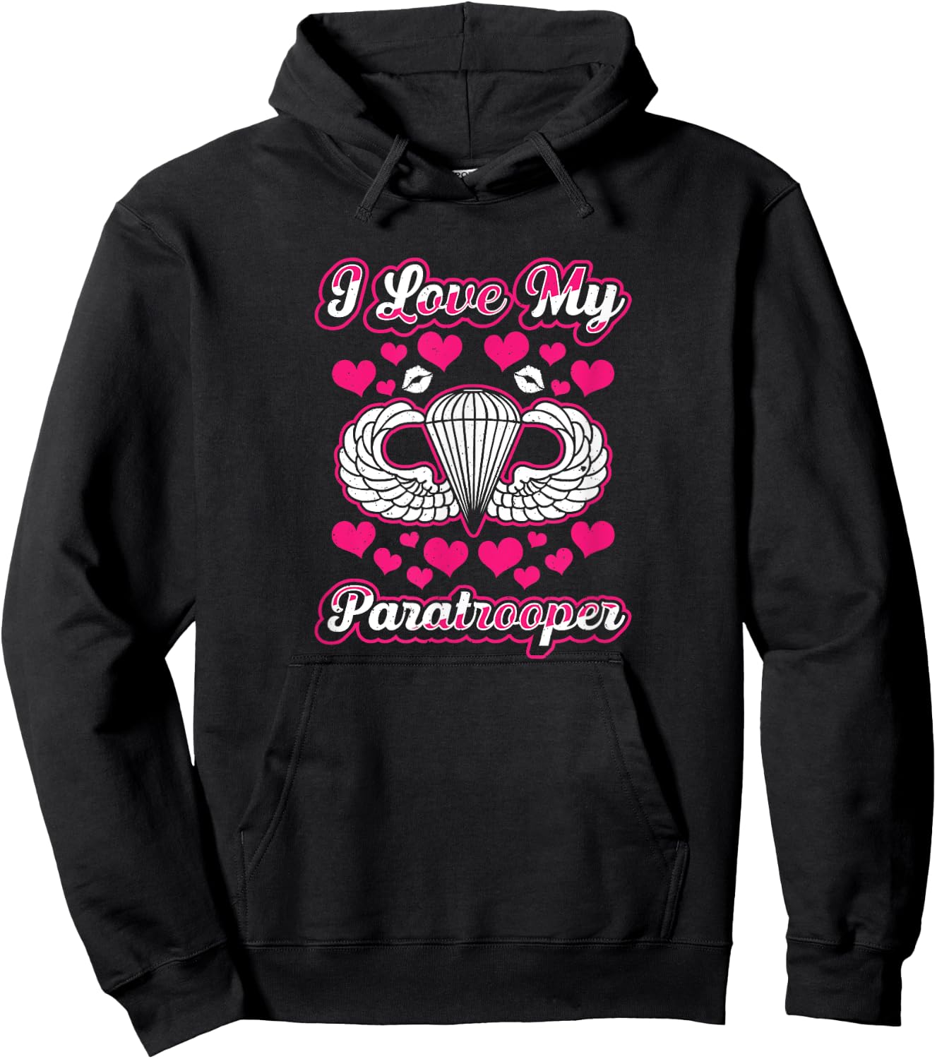 82nd Airborne Shirts Paratrooper Wife Girlfriend Hoodie - Hoodie | Black