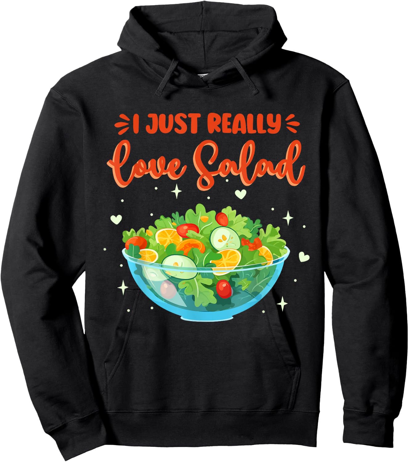 Salad Humor Salad Lover Healthy Food Hoodie - Hoodie | Black