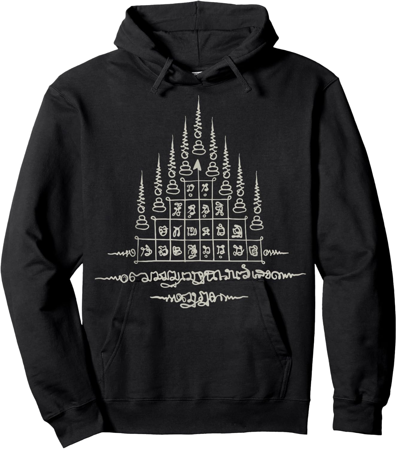 Sak Yant Thai Tattoo Gao Yord 9 Tips Master Yant Gift Hoodie - Hoodie | Black