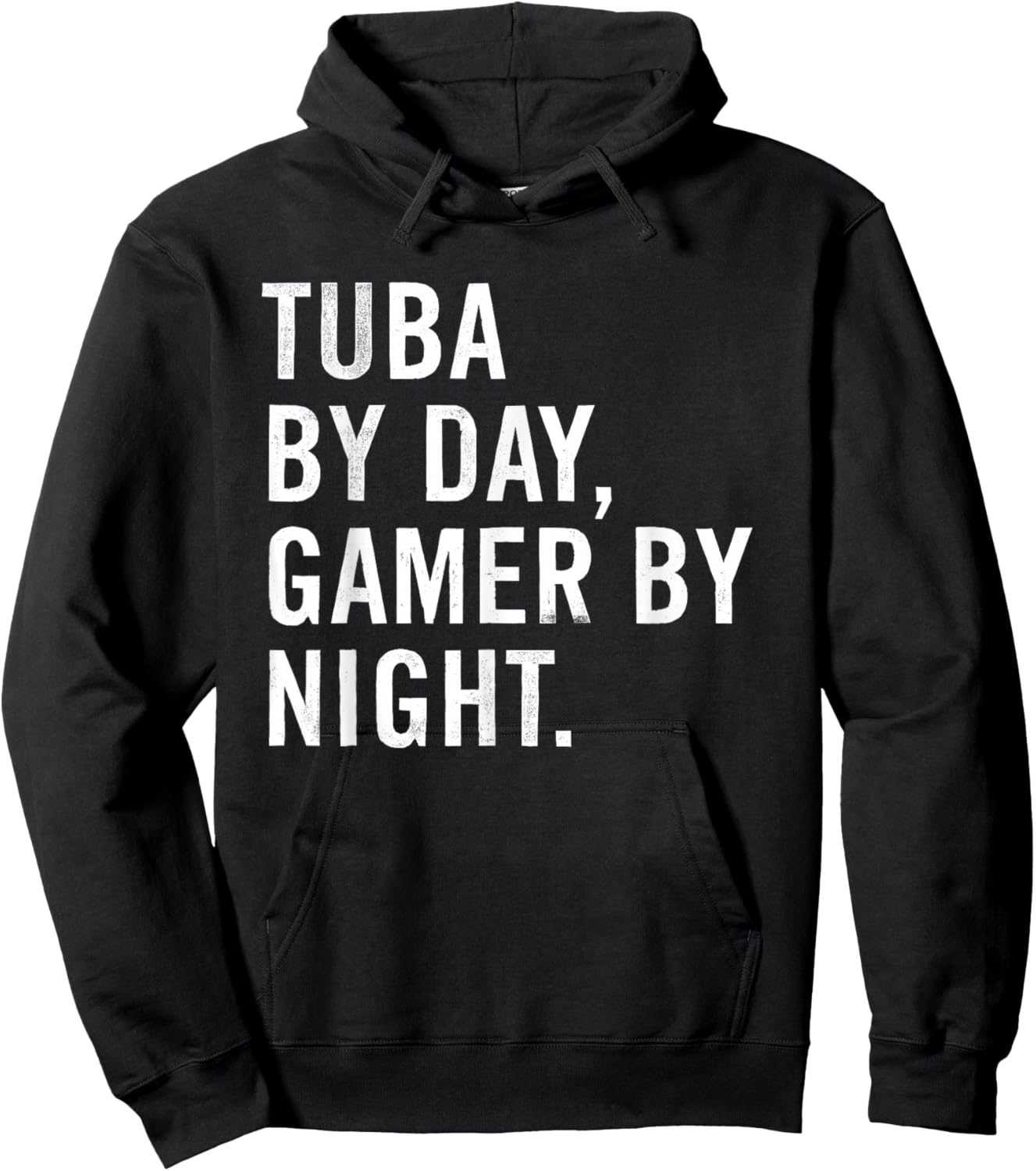Funny Tuba Musician Typography Gifts - - Black - Small - Short Sleeve - Modern - Night - Classic Fit - Polyester 100% Hoodie - Hoodie | Black