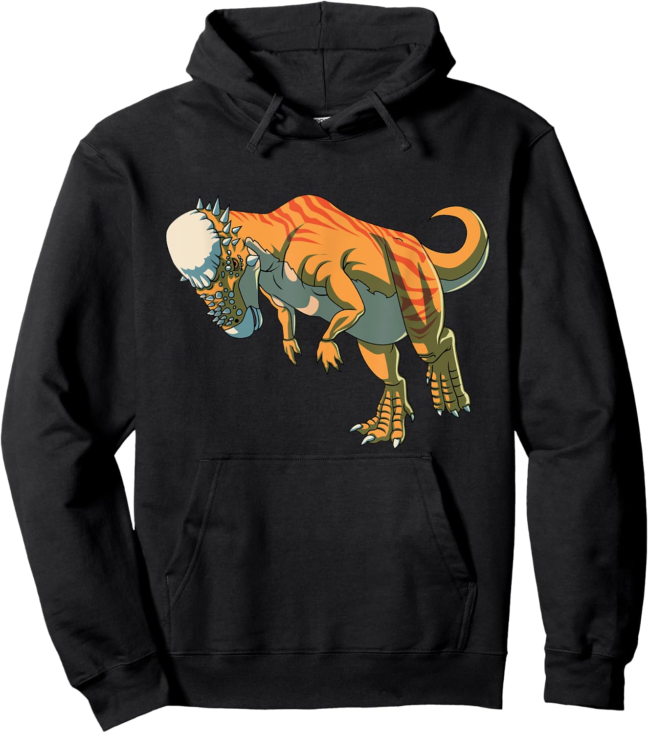 Realistic Pachycephalosaurus Dinosaur Prehistoric Art Hoodie - Hoodie | Black