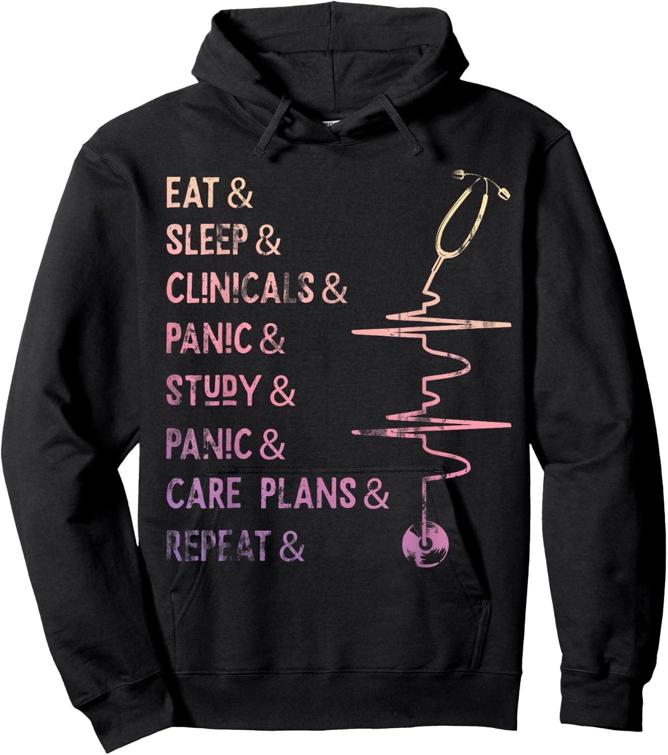 Nursing Student Medical School Nurse Hoodie - Hoodie | Black