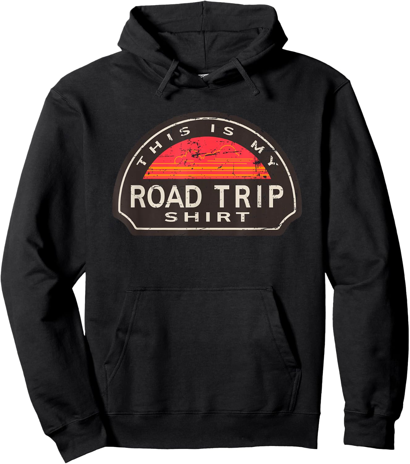 This Is My Road Trip Shirt Retro Travel Vacation Weekend Hoodie - Hoodie | Black