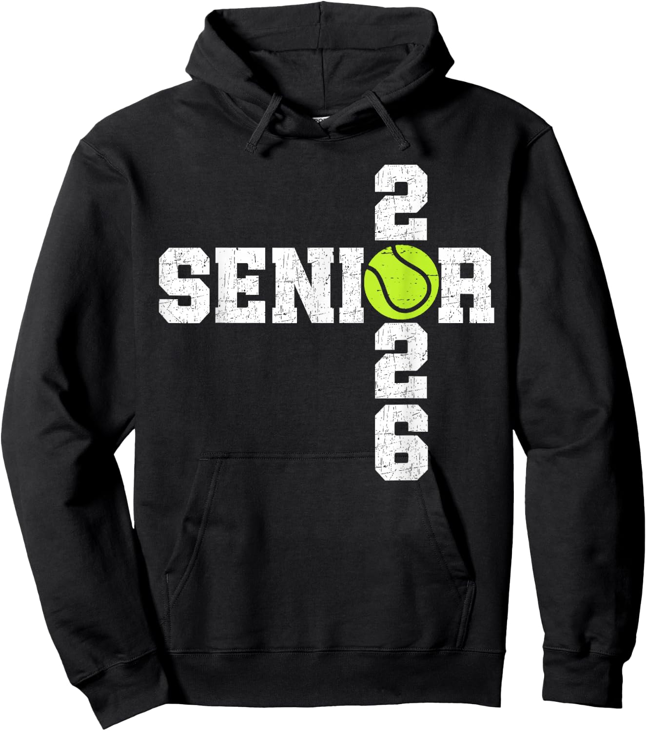 Senior Class of 2026 Tennis Seniors Back to School 2026 Hoodie - Hoodie | Black