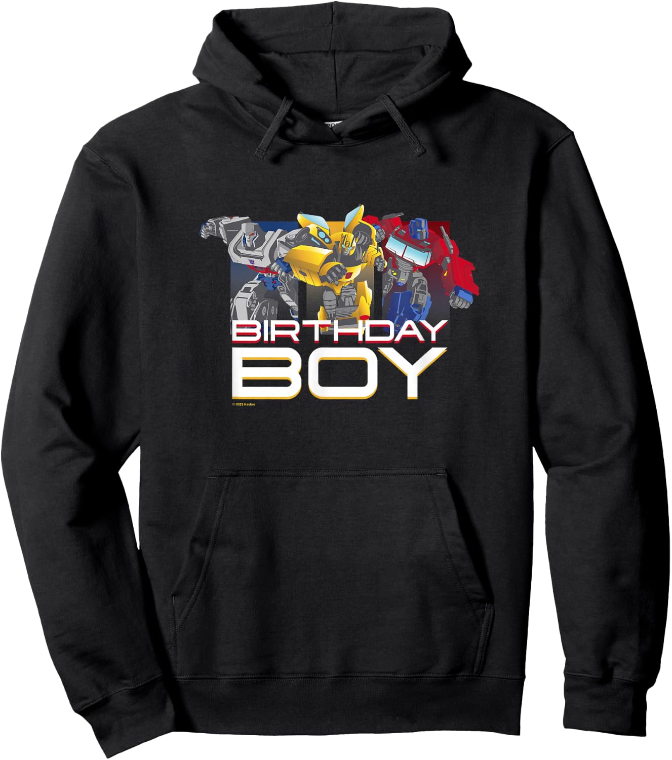 Transformers Birthday Boy Main Characters Group Shot Poster Hoodie - Hoodie | Black