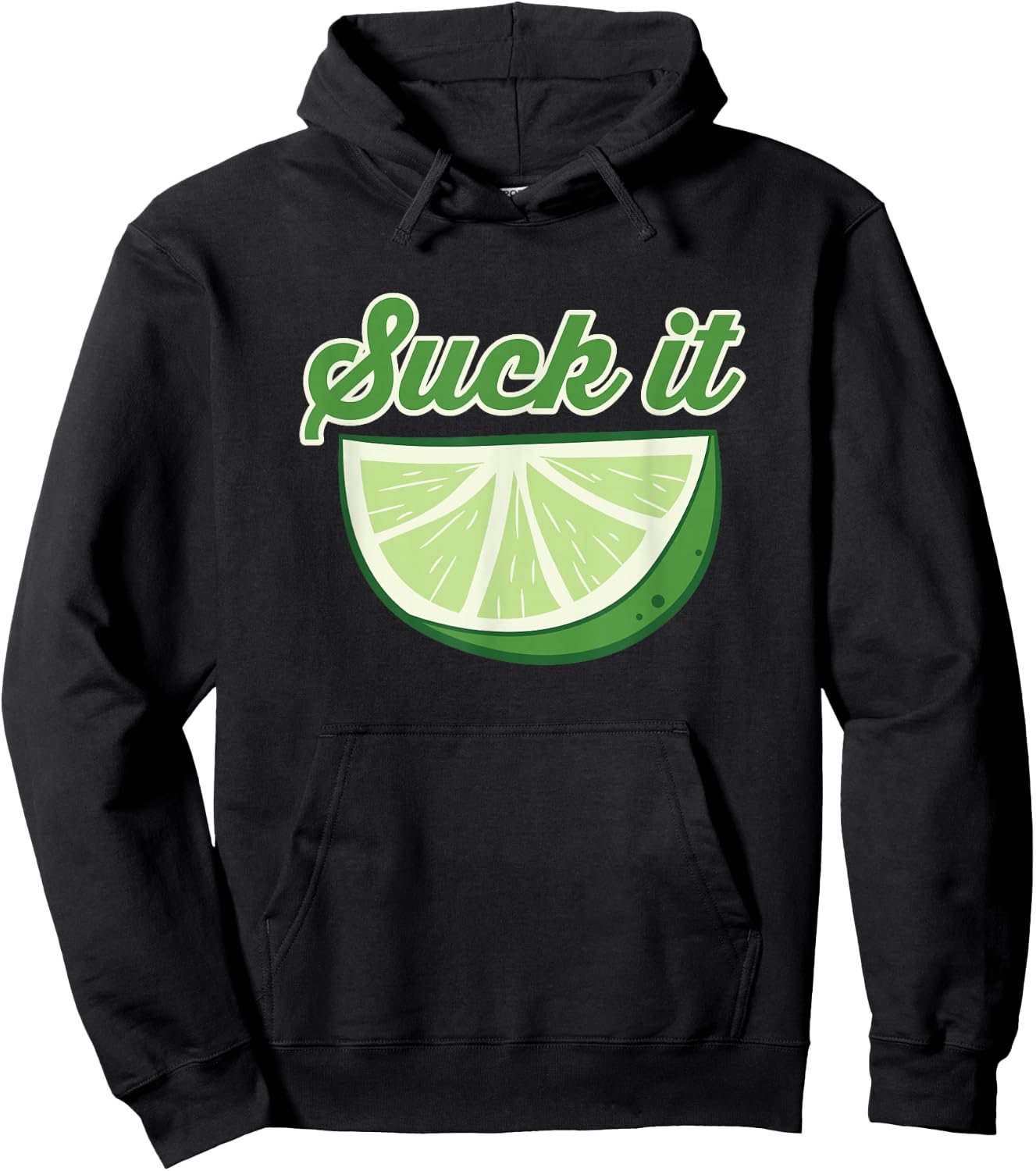 Sour Lime Suck It Citrus Lime Hoodie - Hoodie | Black