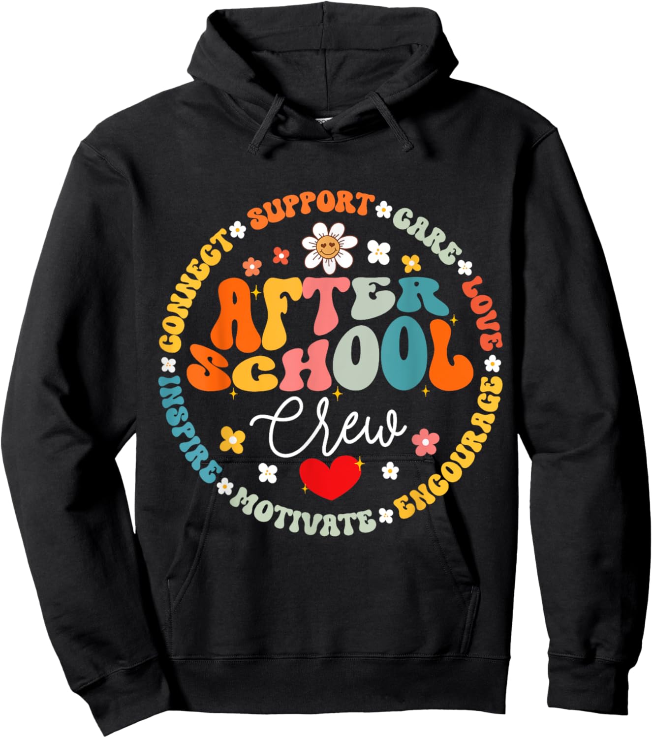 After School Crew Appreciation Week Back to School Hoodie - Hoodie | Black