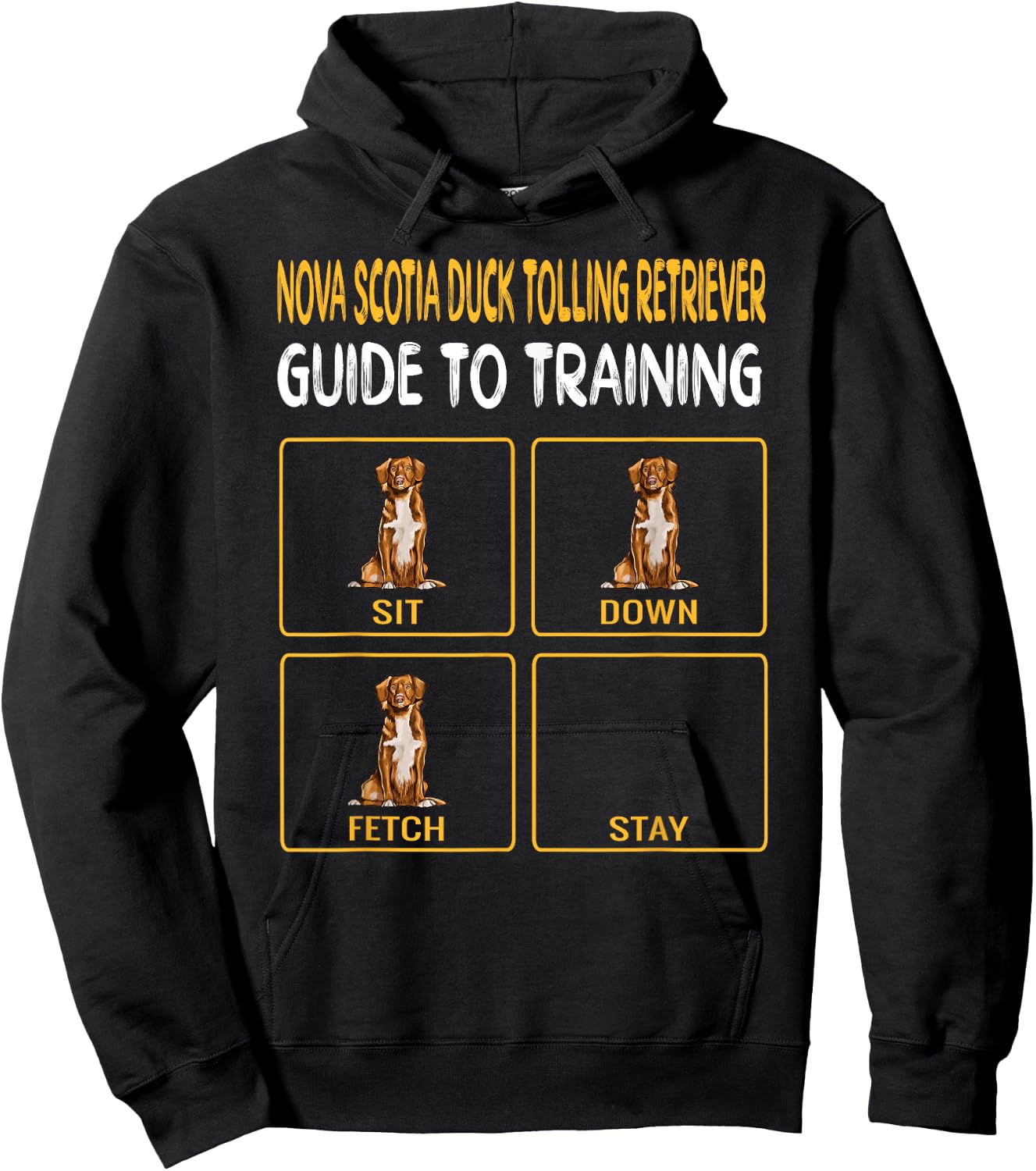 Duck Tolling Retrievers Guide To Training Dog Obedience Hoodie - Hoodie | Black
