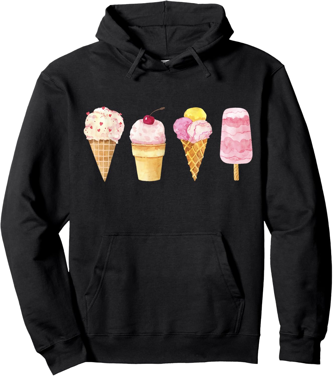 Ice Cream Lover Hoodie - Hoodie | Black