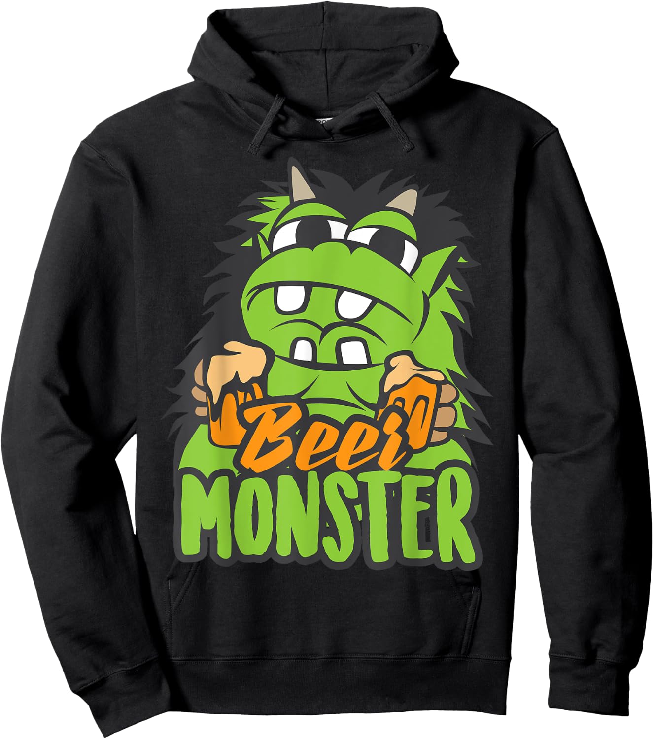 Beer Monster | Cool Total Beer Drinkers Drunk Gift Hoodie - Hoodie | Black