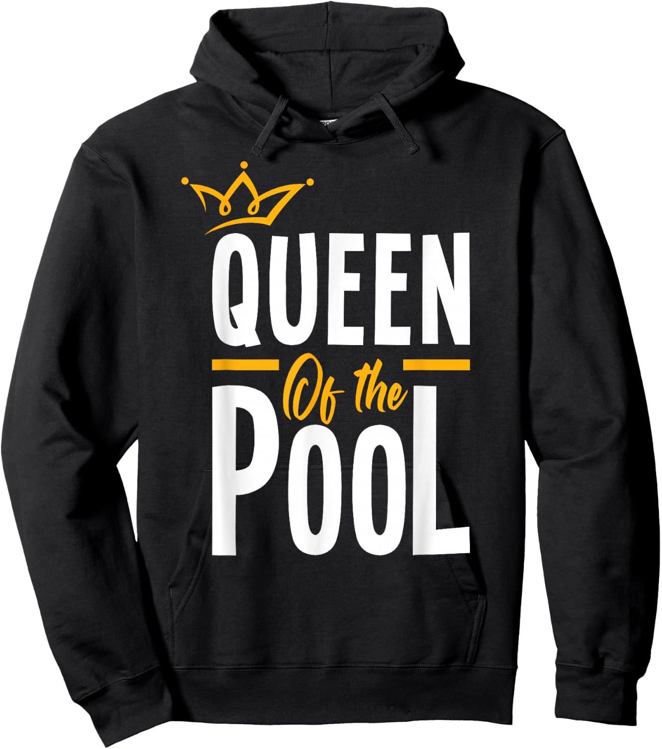 Queen Of The Pool Funny Swimmers Swimming Swimmer Hoodie - Hoodie | Black