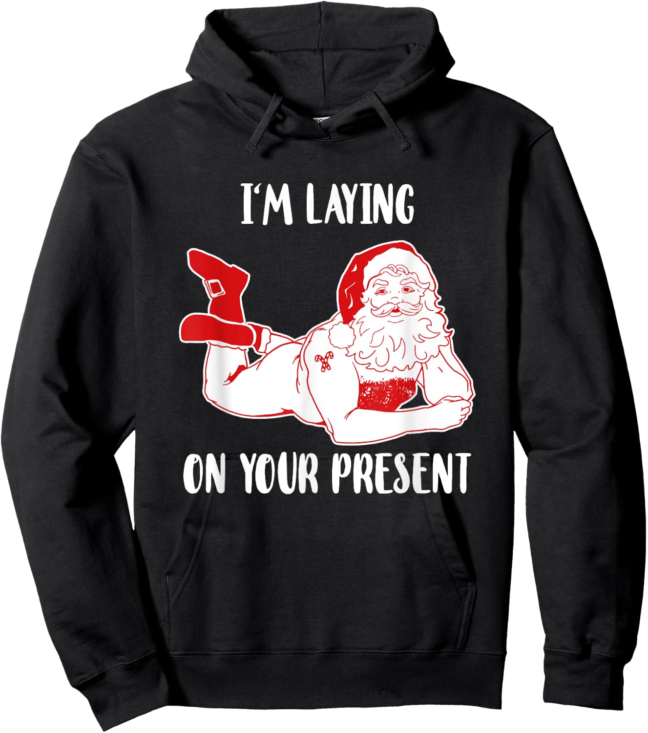 Dirty Bad Naughty Santa Funny Adults Husband Christmas Gift Hoodie - Hoodie | Black