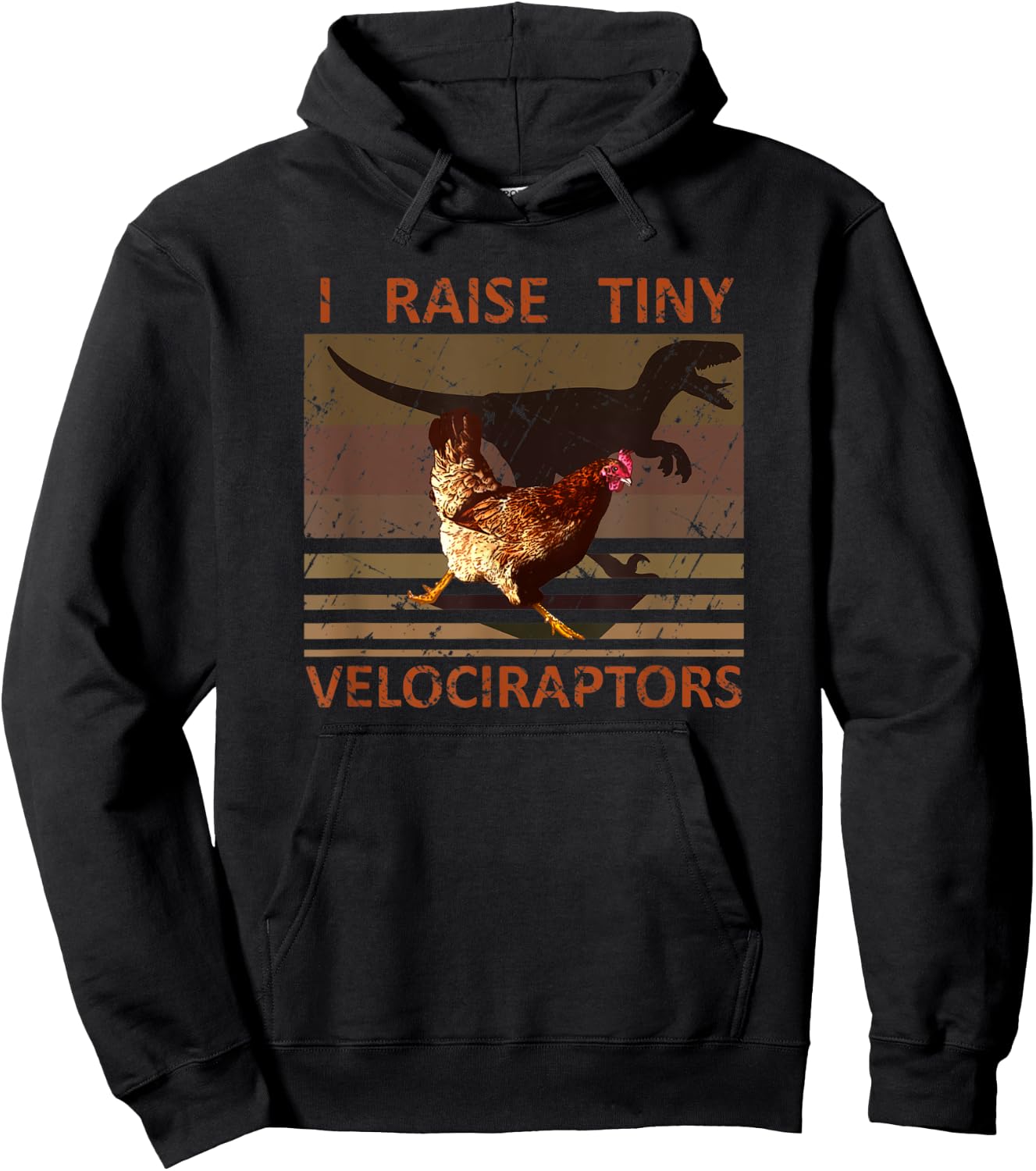 I raise tiny Velociraptors Funny Chicken Farmer Lover Pet Hoodie - Hoodie | Black
