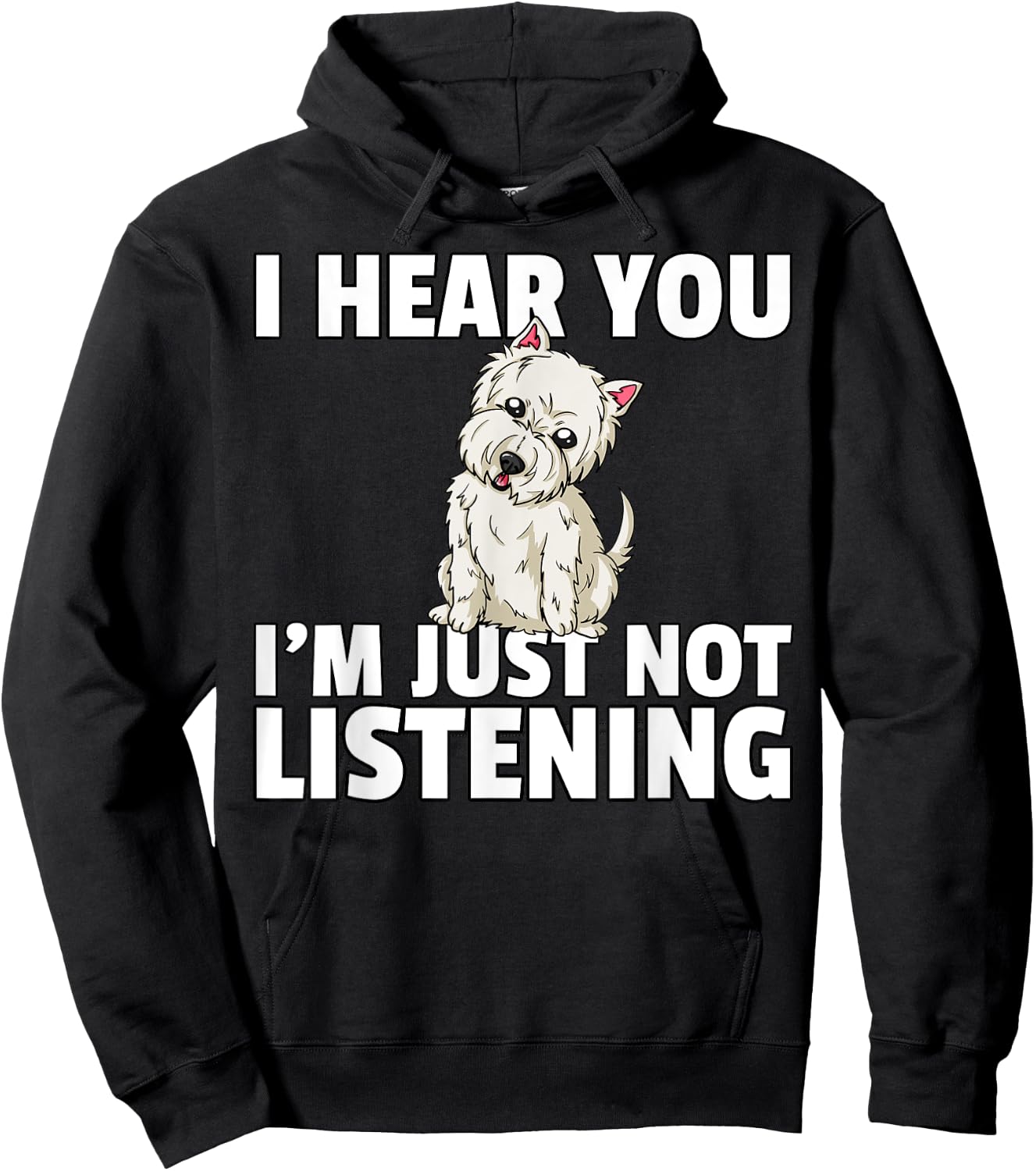 West Highland Terrier Westie Dog Men Women Girls Kids Hoodie - Hoodie | Black