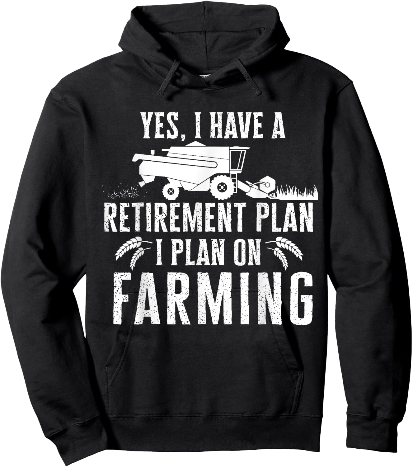 Funny retirement plan on farming , Truck Farmer Gift Hoodie - Hoodie | Black