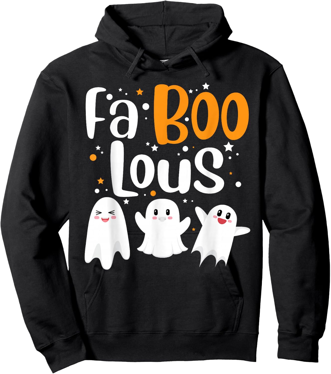Faboolous Ghosts Funny Halloween Trick Or Treat Costume Hoodie - Hoodie | Black