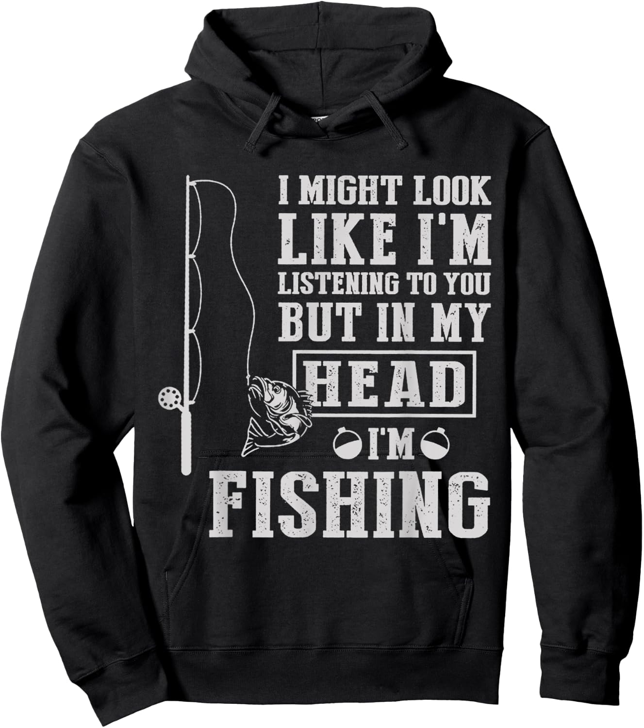 I Might Look Like I'm Listening To You But In My Head I'm Hoodie - Hoodie | Black