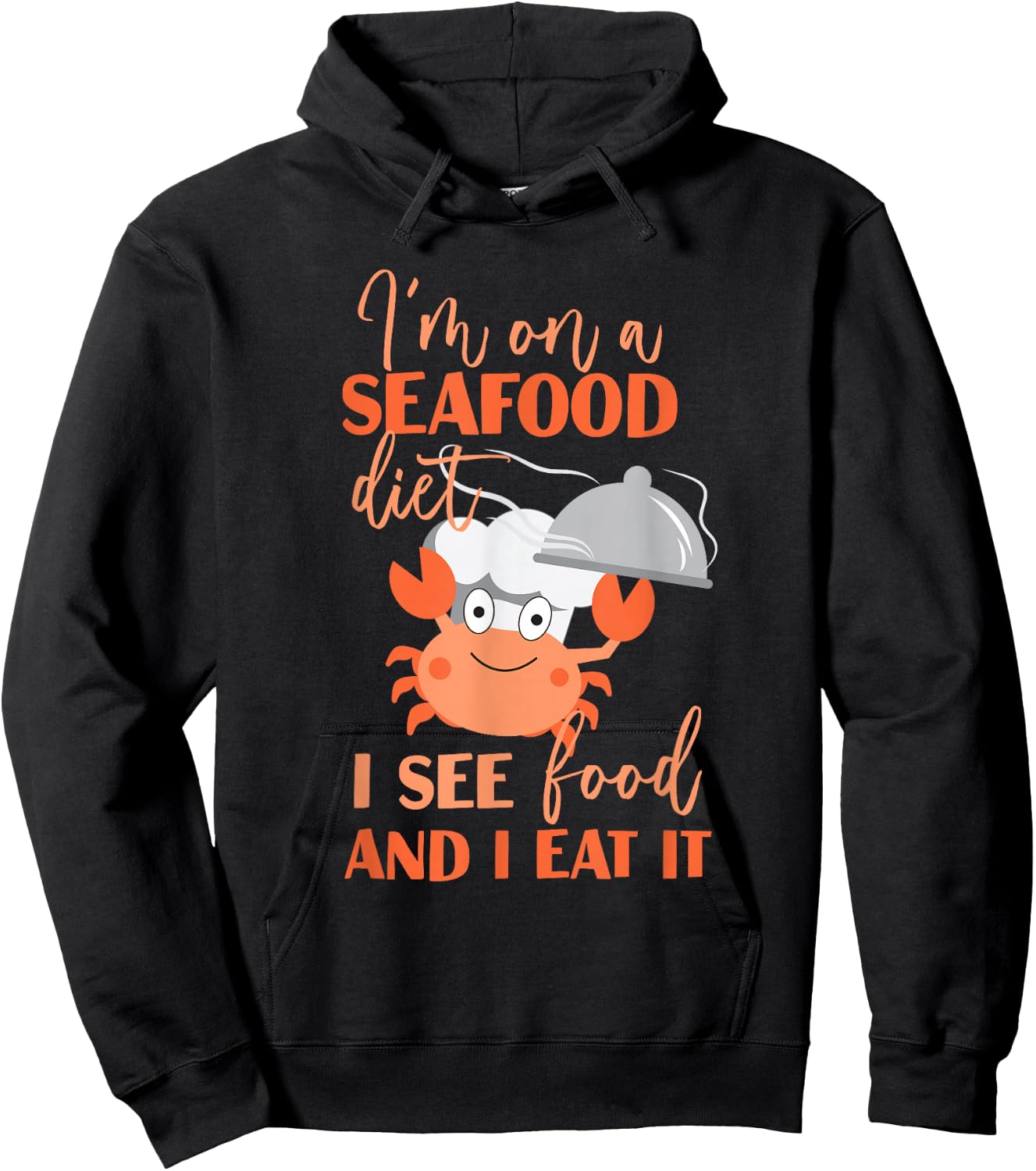 I'm On A Seafood Diet Shellfish Hoodie - Hoodie | Black