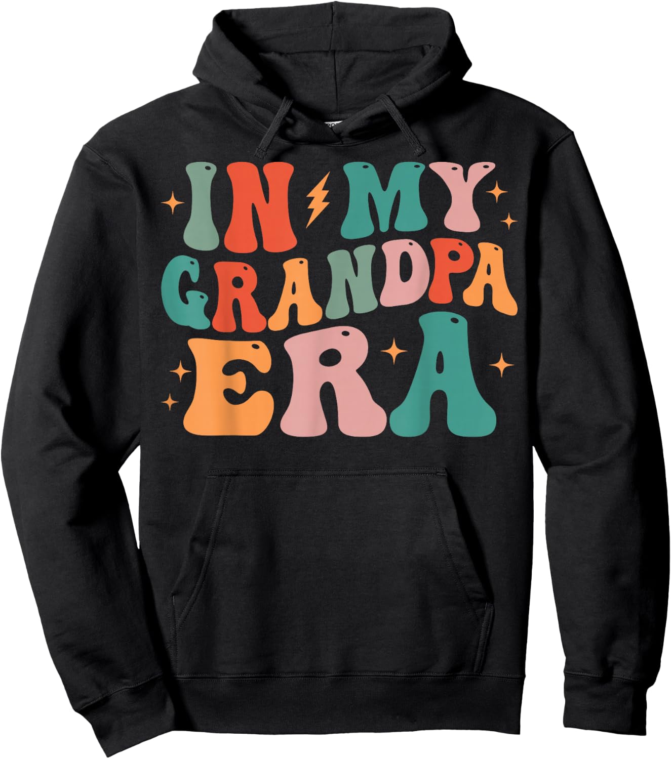 Groovy In My Grandpa Era Hoodie - Hoodie | Black