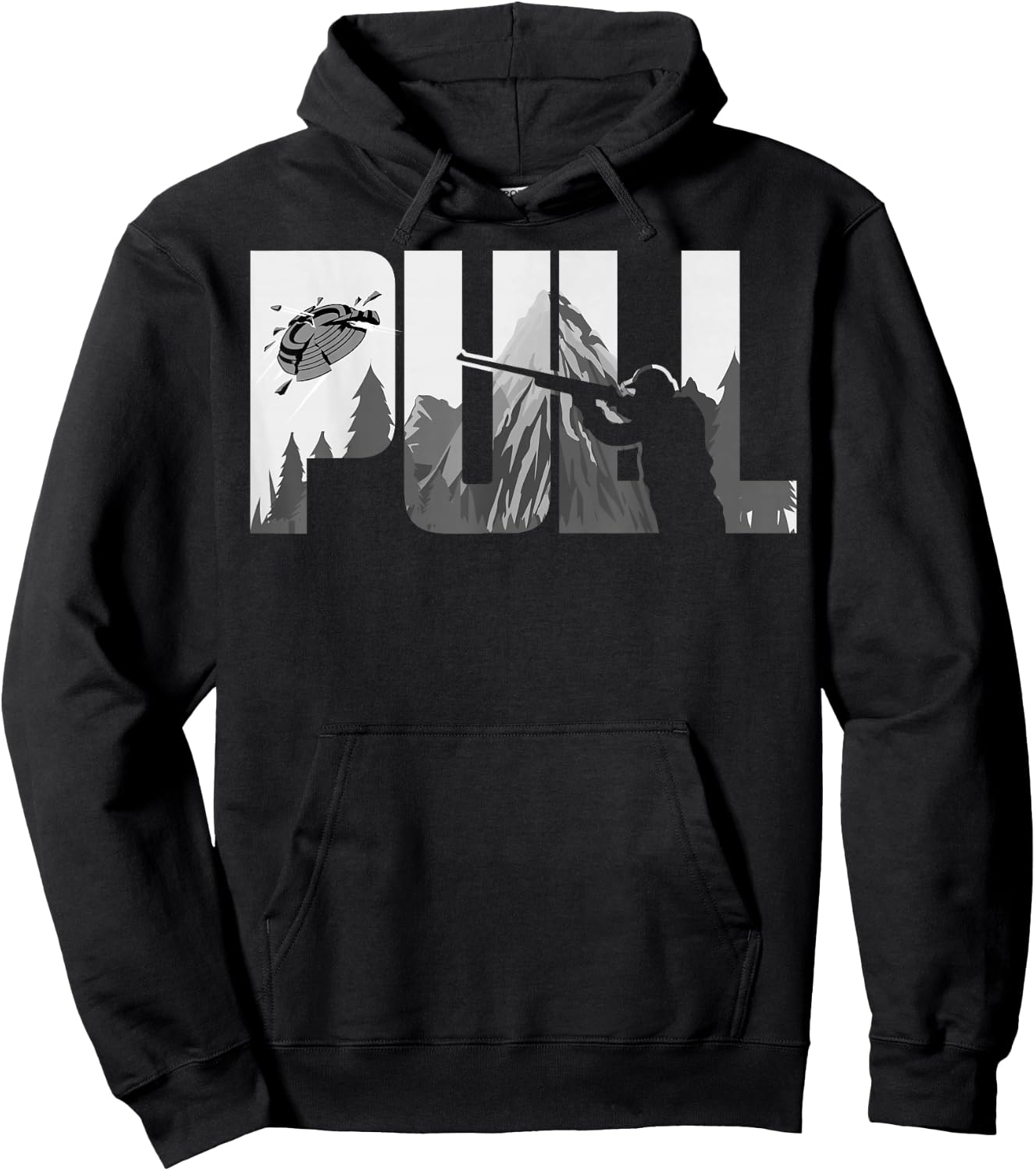 Pull Clay Shooting Cute Pigeon Shooters Players Funny Gift Hoodie - Hoodie | Black