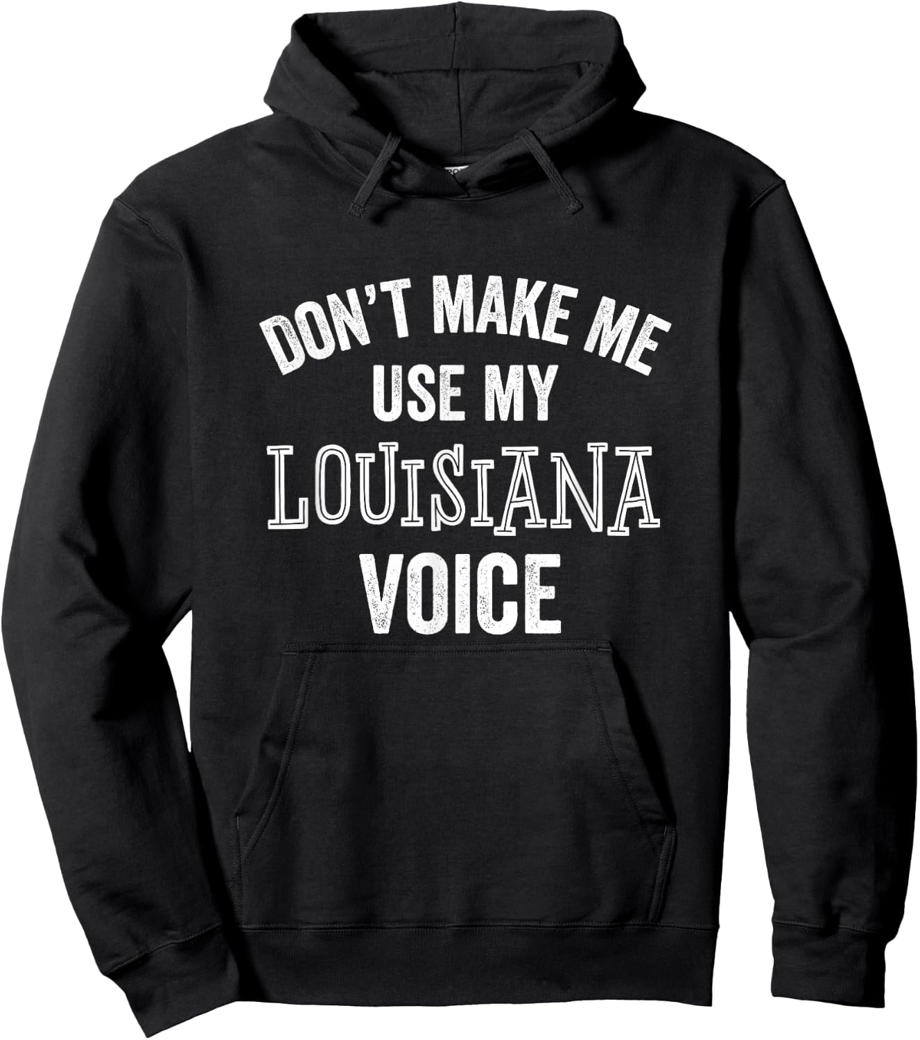 Funny Louisiana Shirt Gift Cajun Southern Accent Hoodie - Hoodie | Black